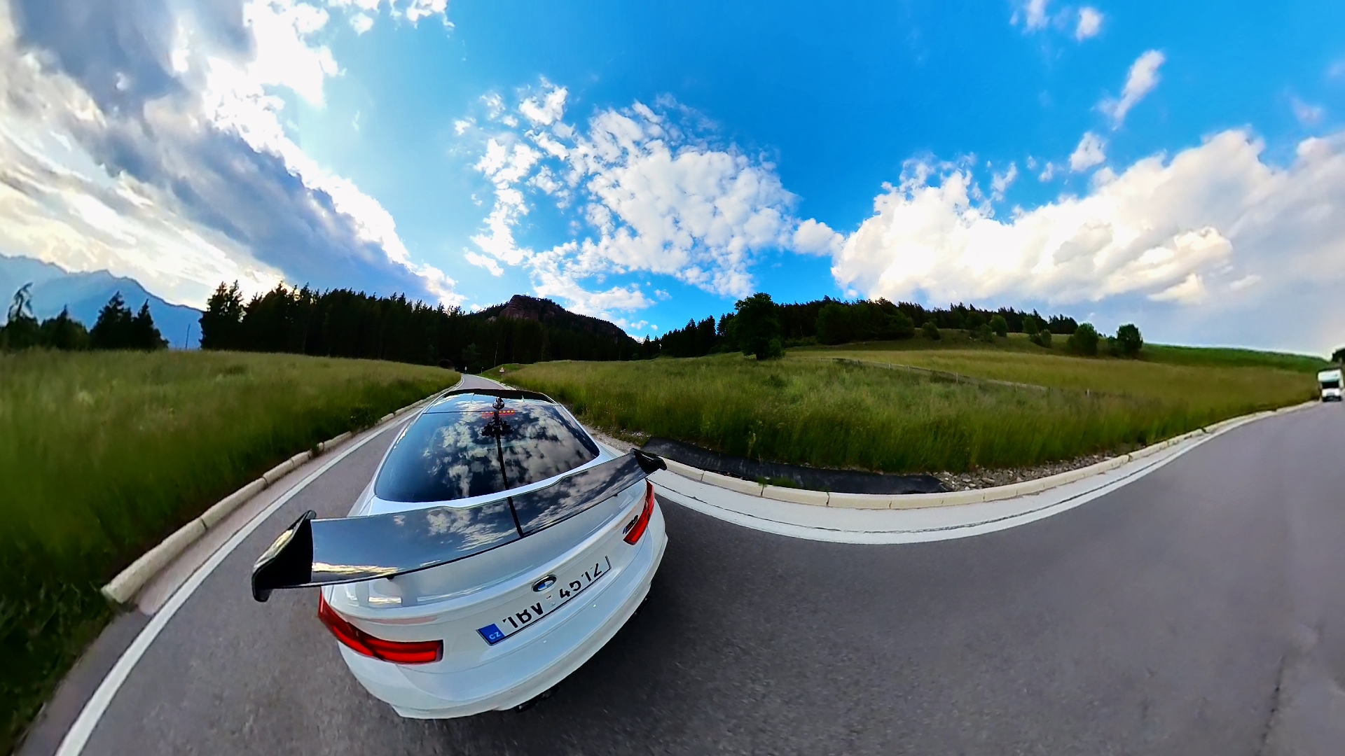 car tiny planet effect