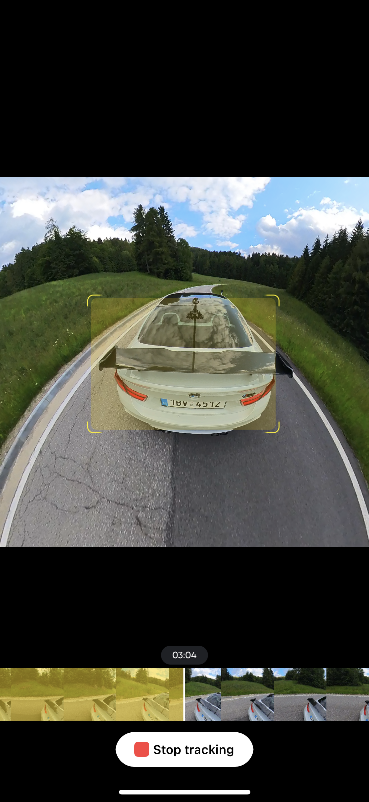 car tracking editing app