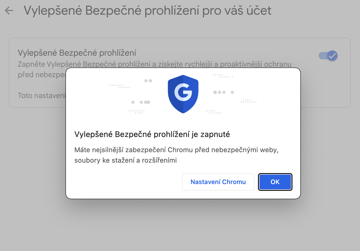 chrome security notification