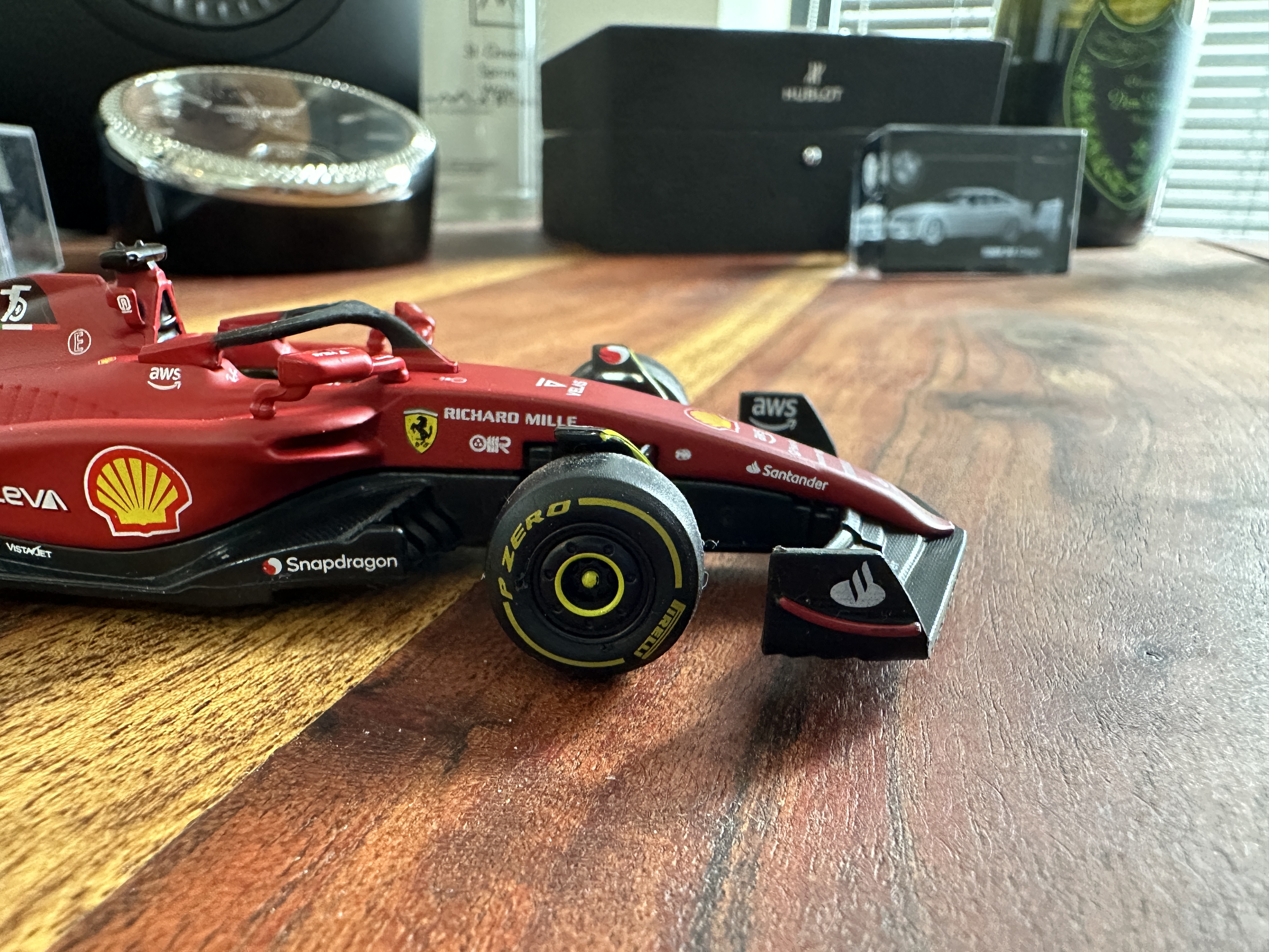 close up model ferrari car