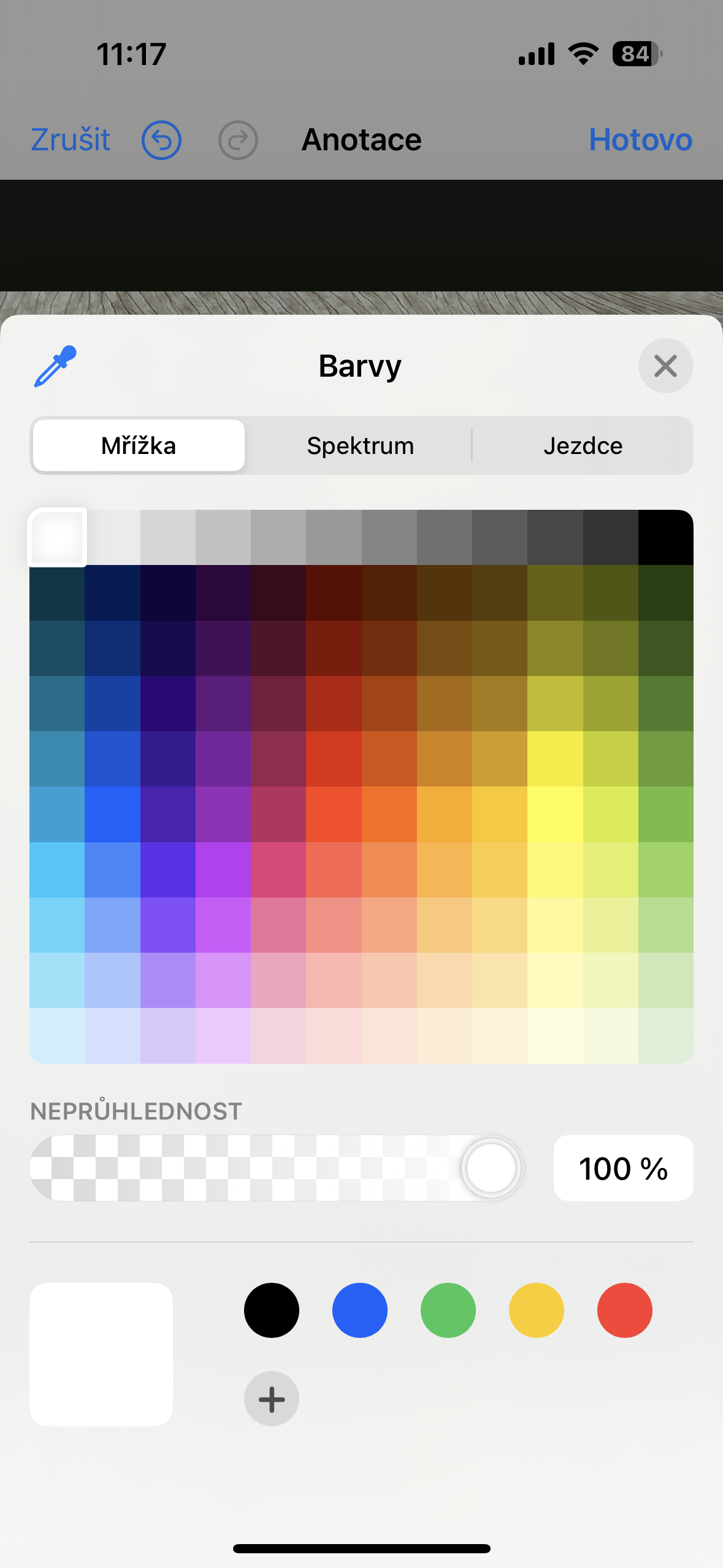 color palette selection