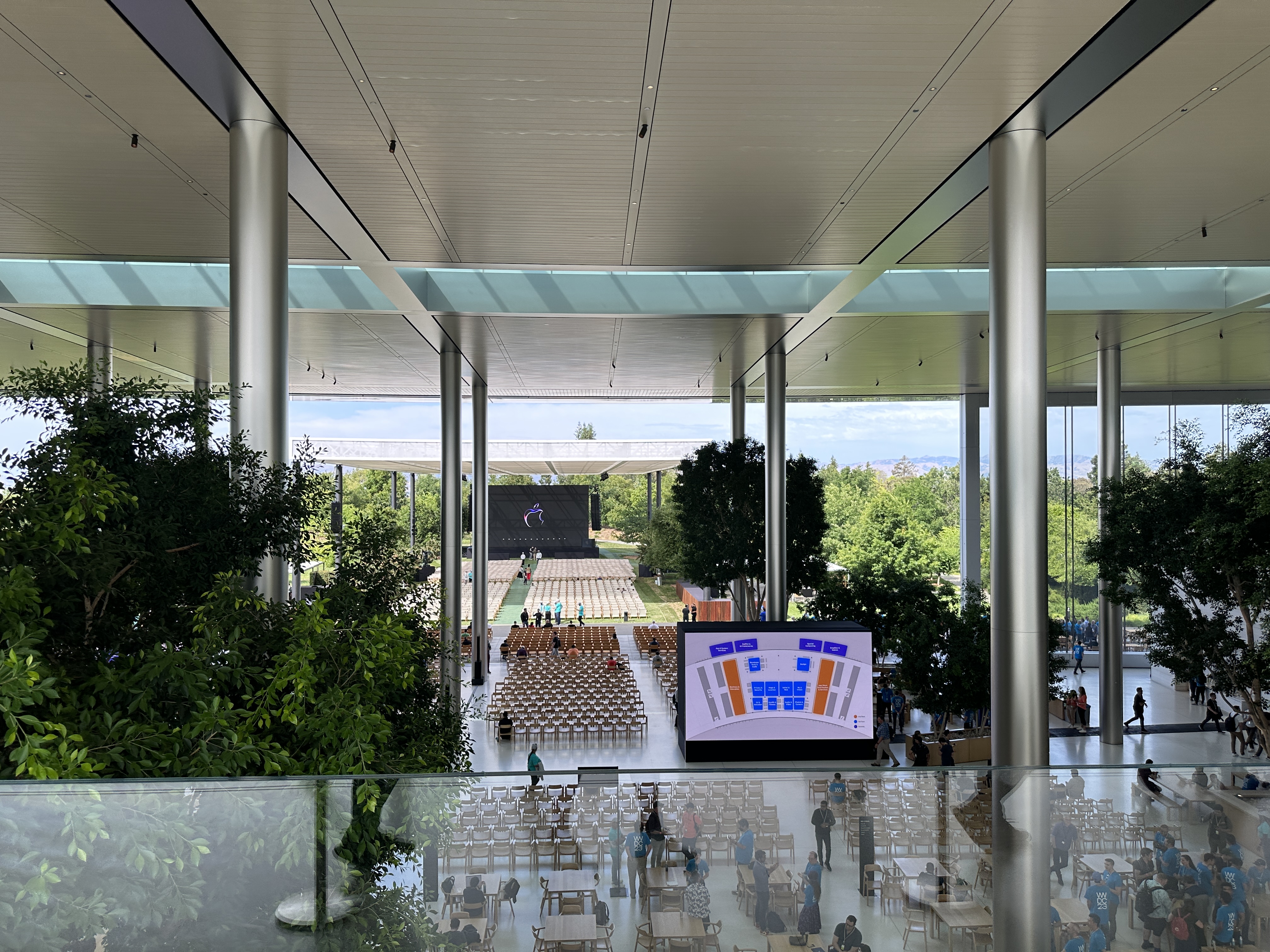 conference hall with screen