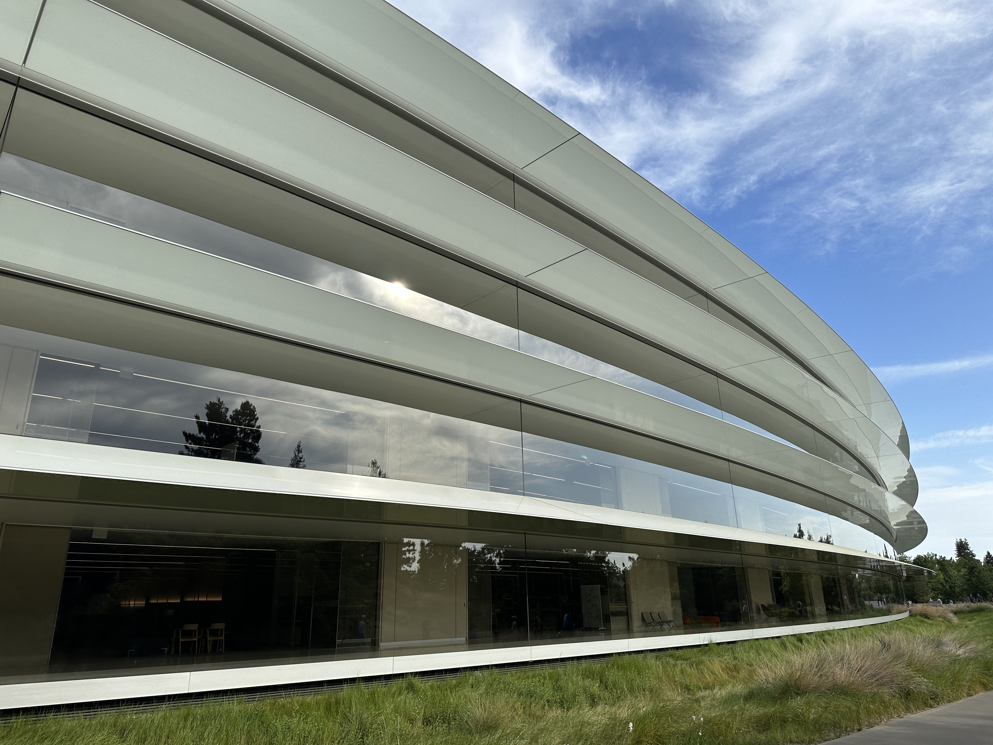 curved glass building exterior
