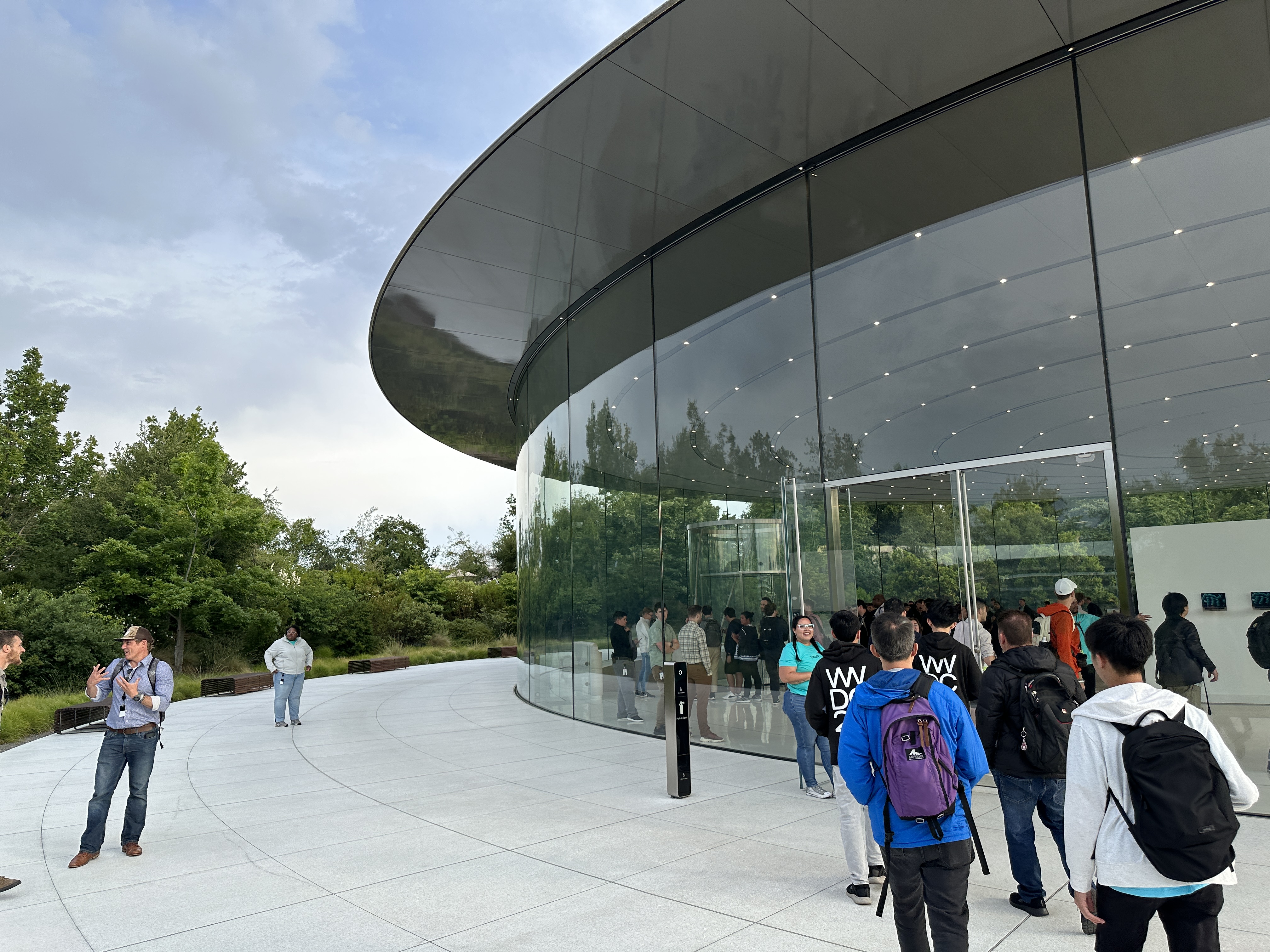 entrance to modern building
