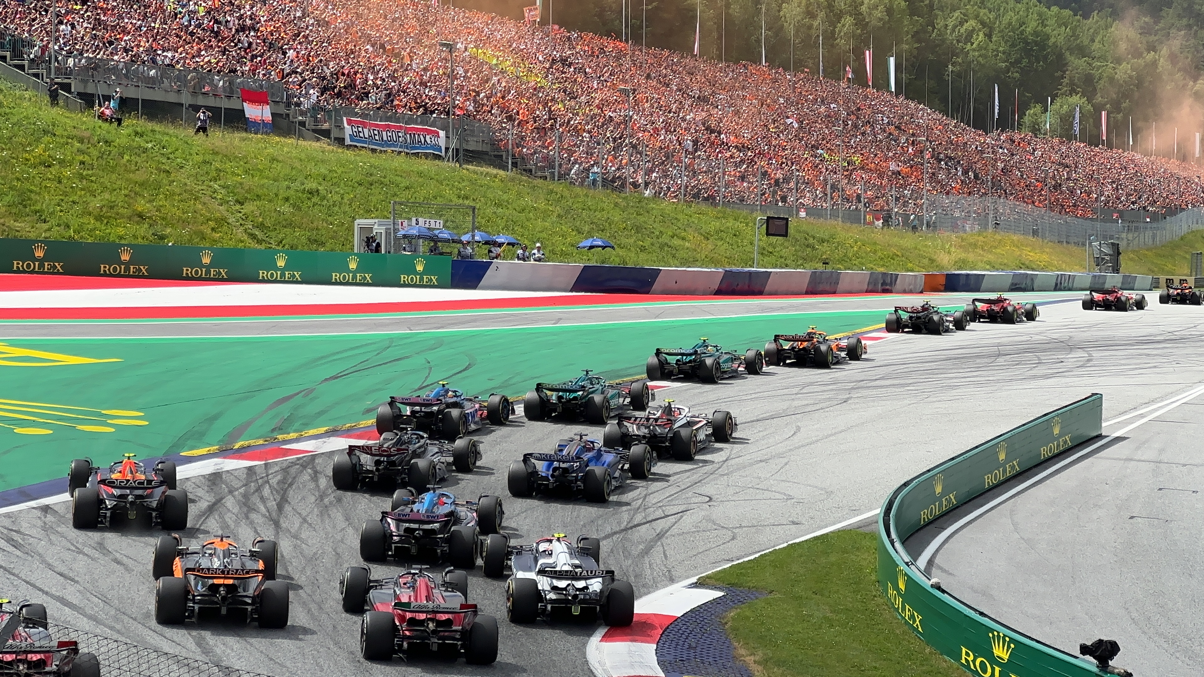 formula one race start