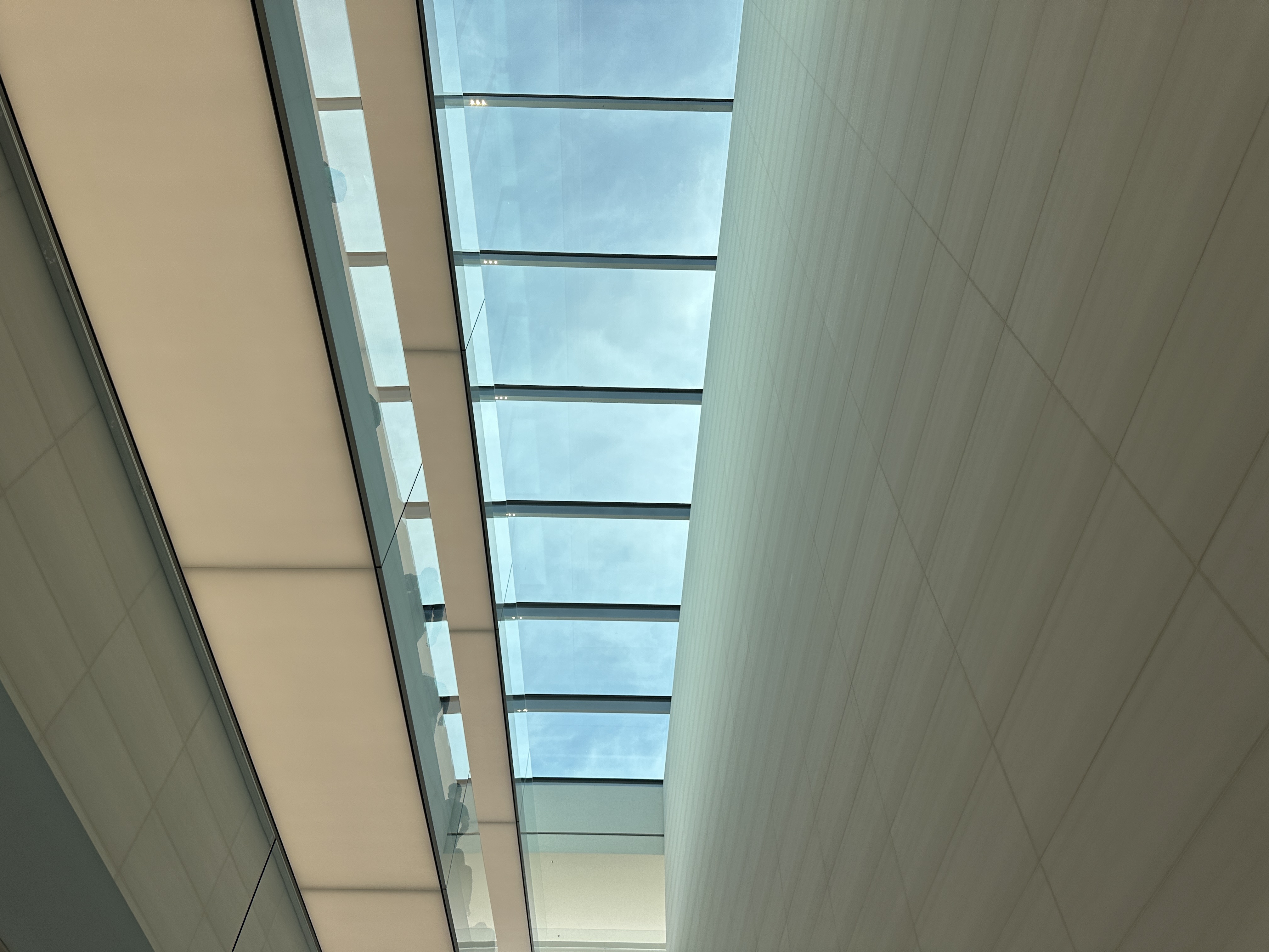 glass ceiling interior