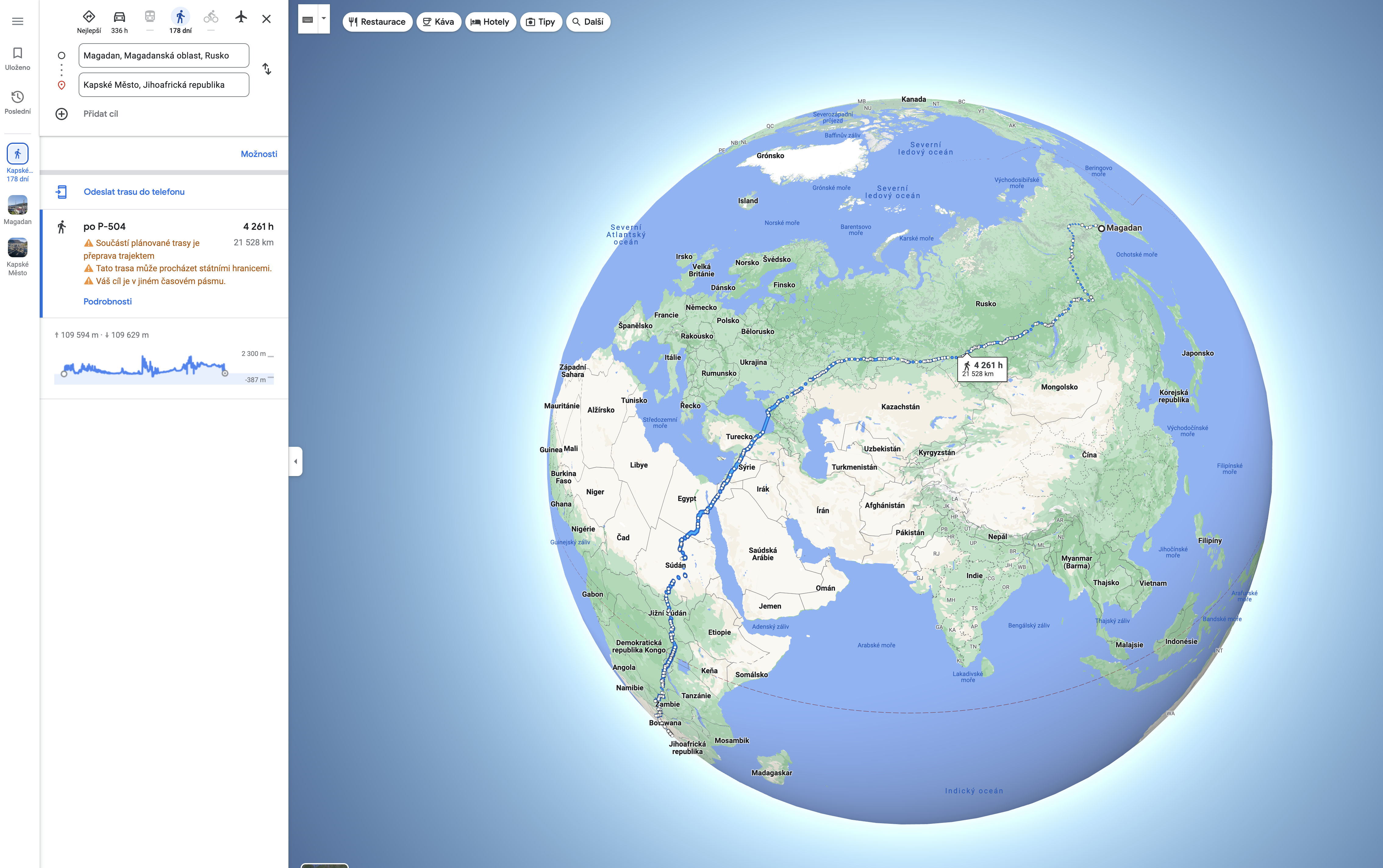 google maps globe view europe asia