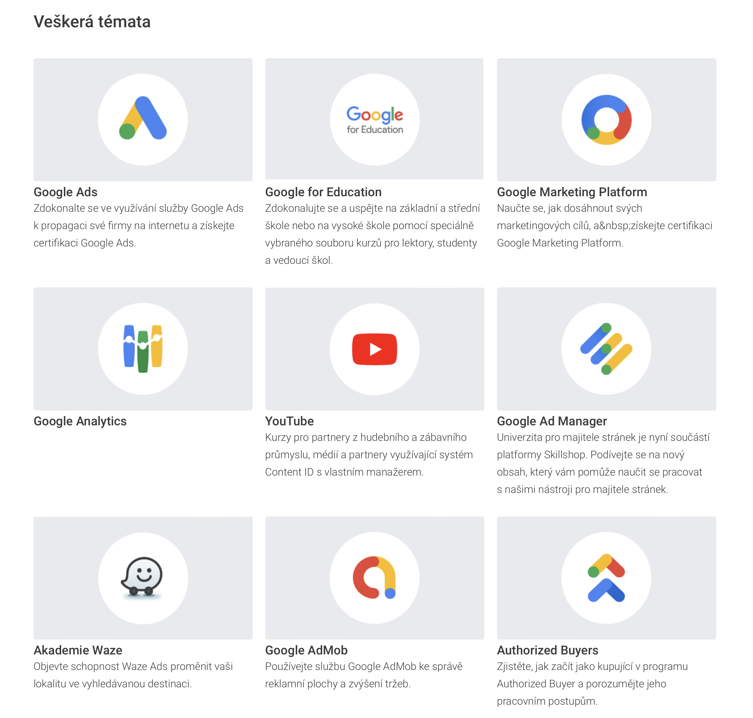 google services icons