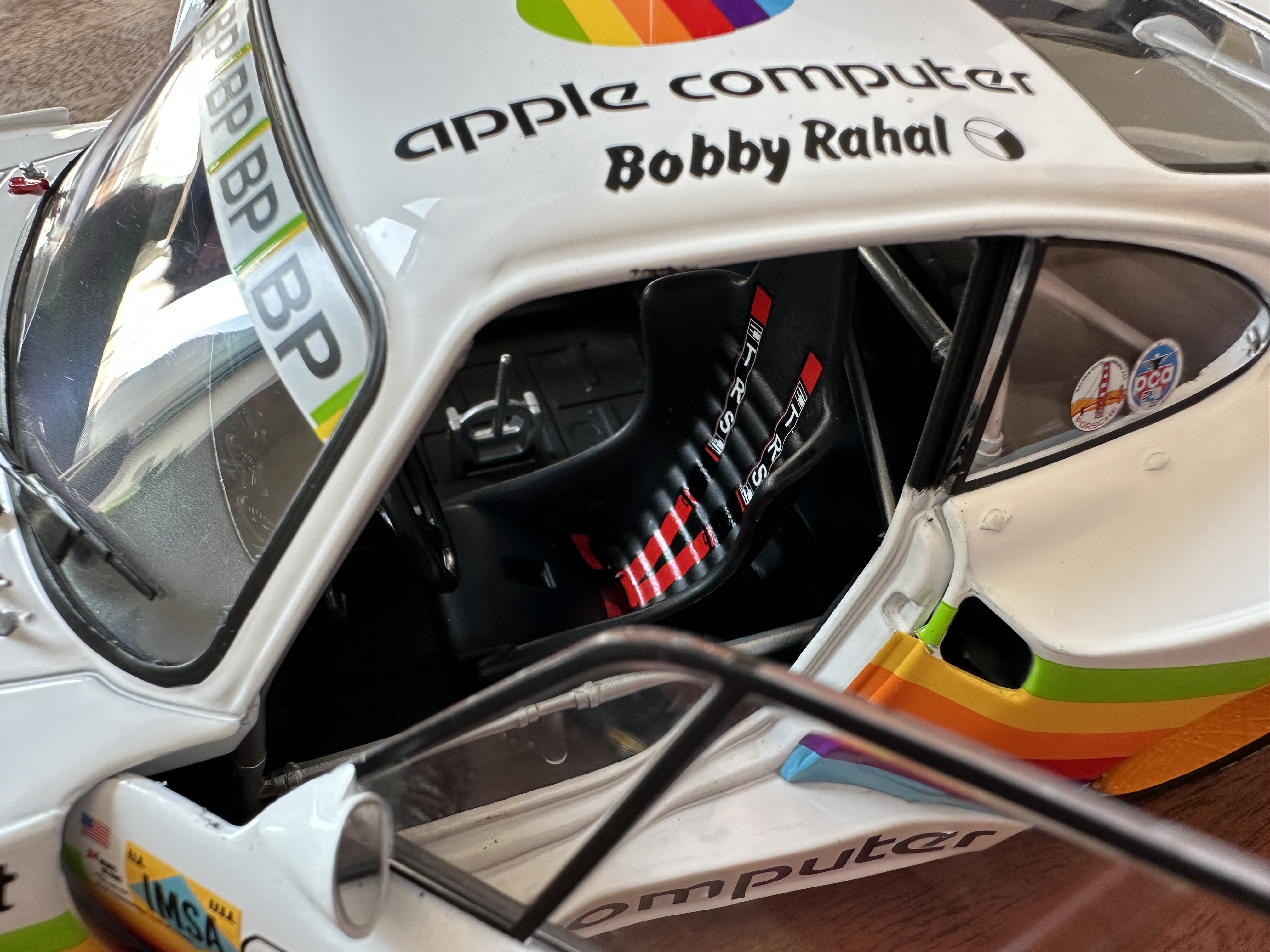 model car seat detail