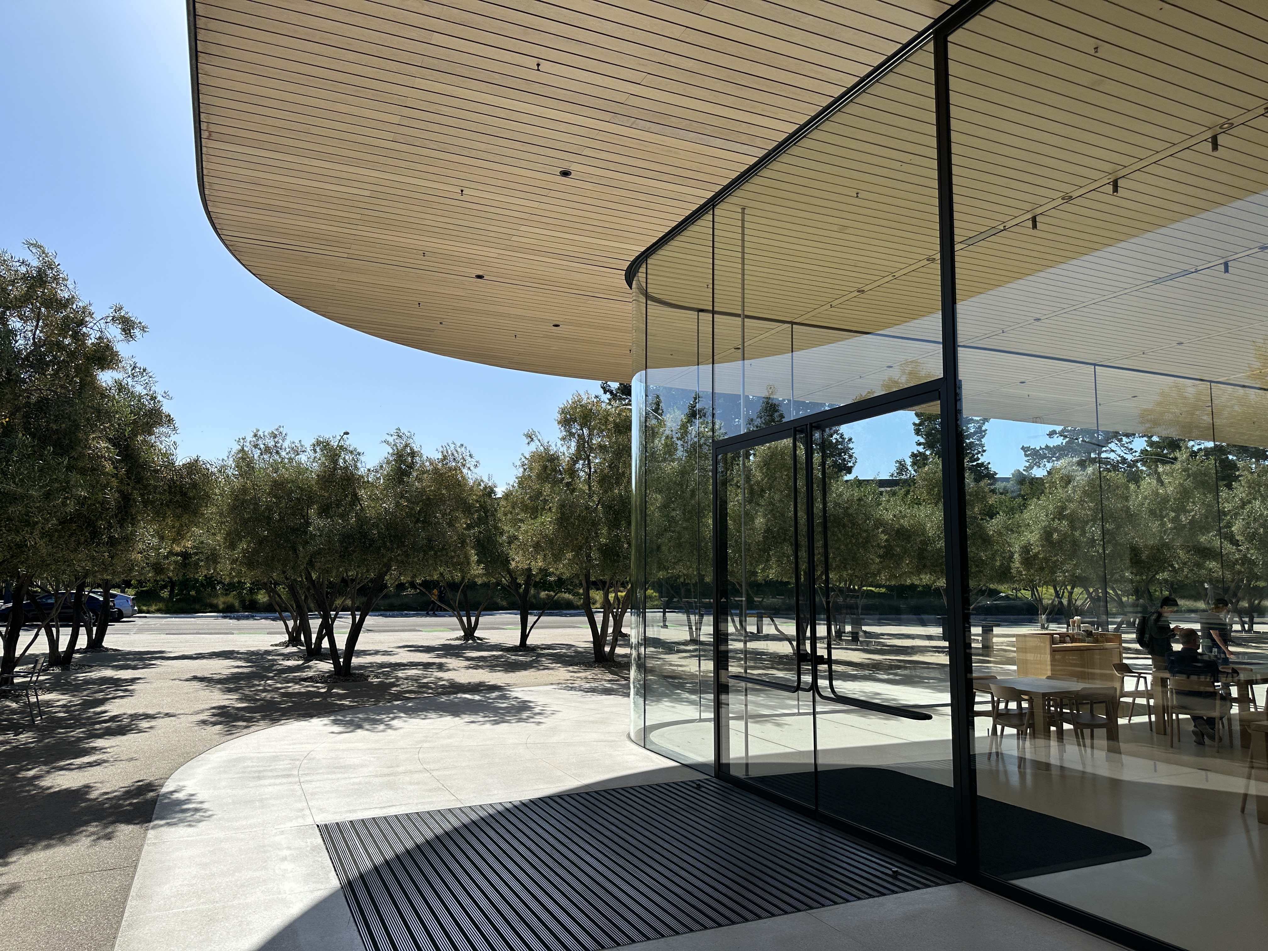 modern building entrance