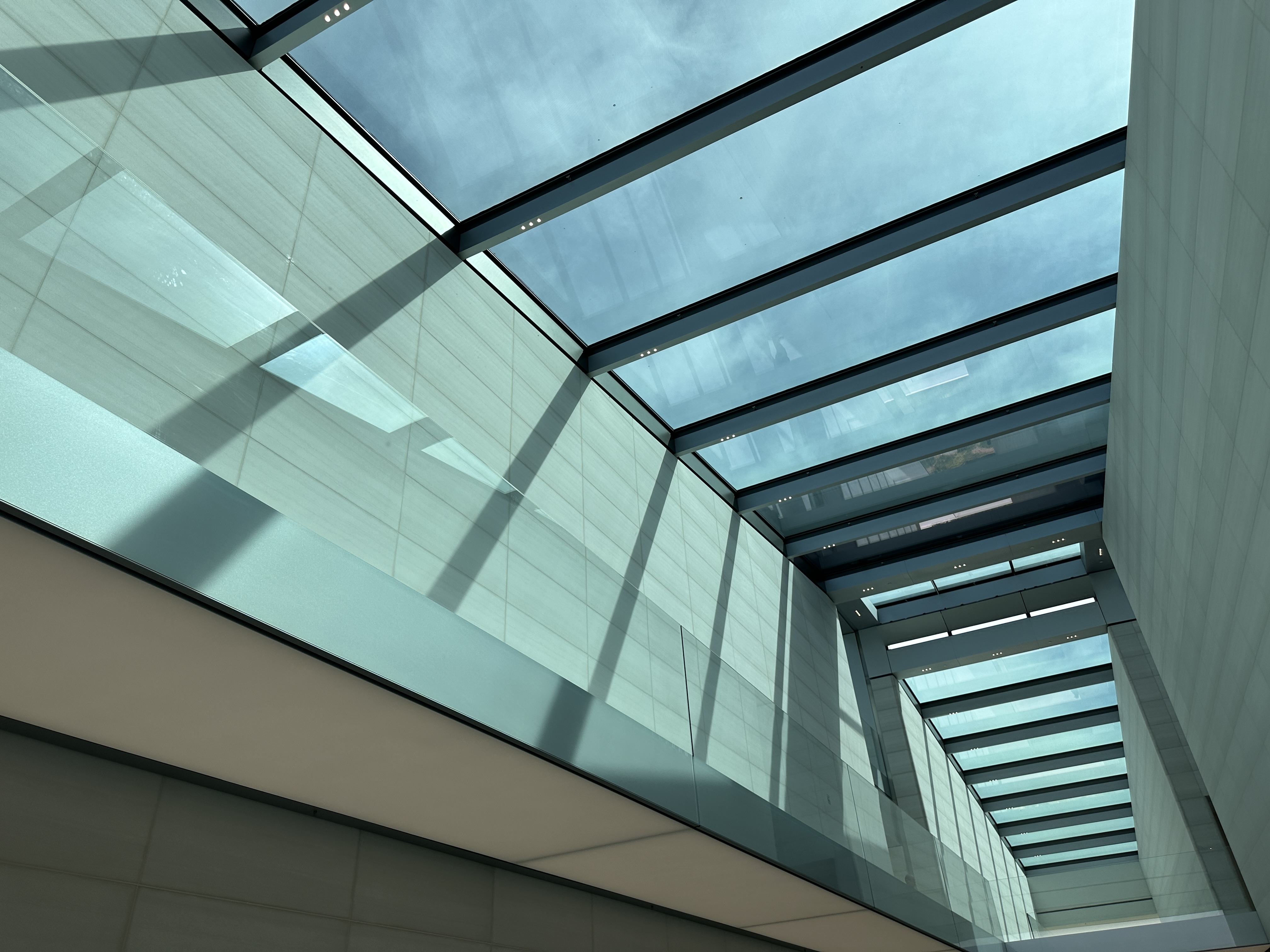 modern glass ceiling