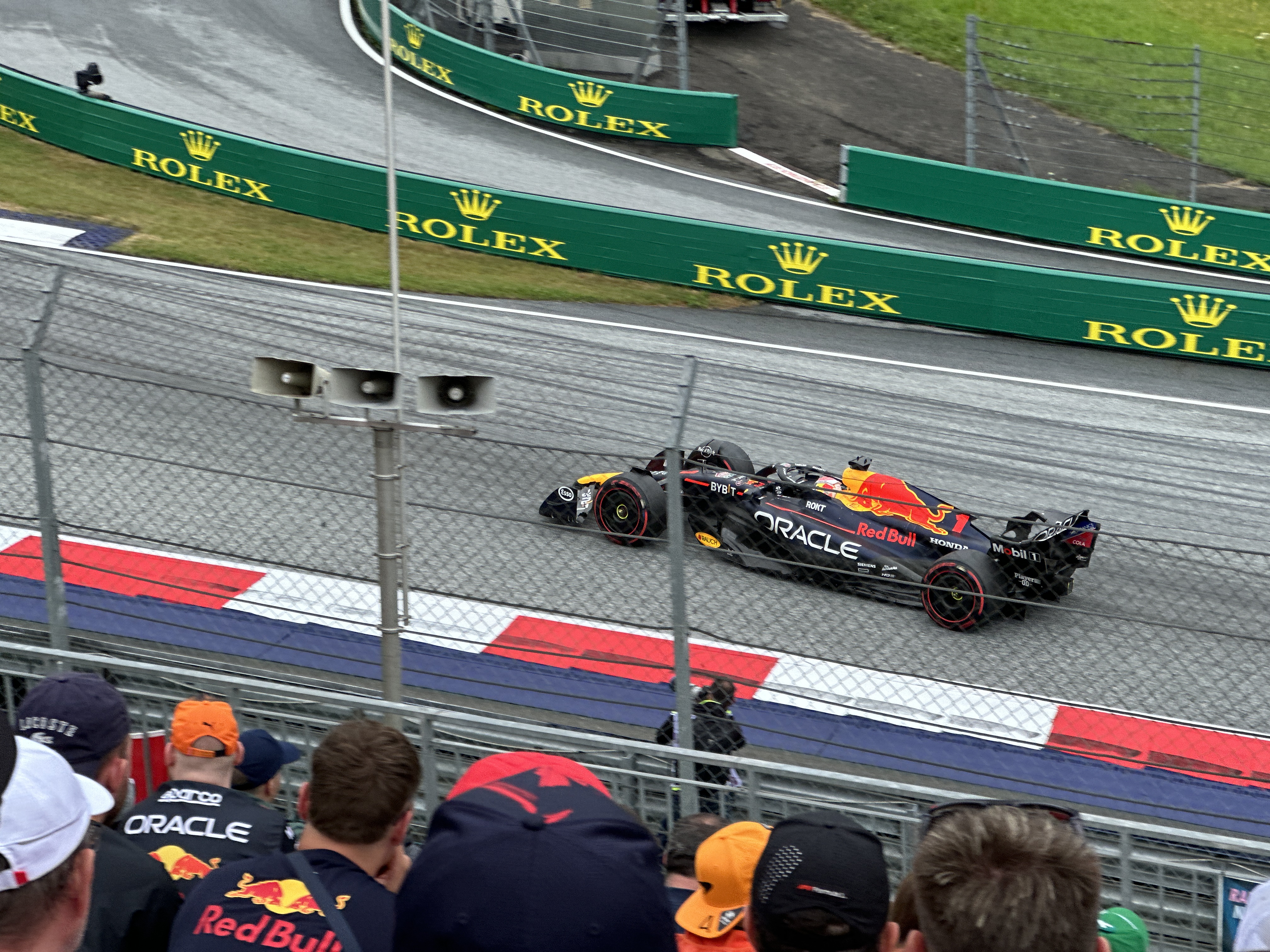 oracle racing car on track