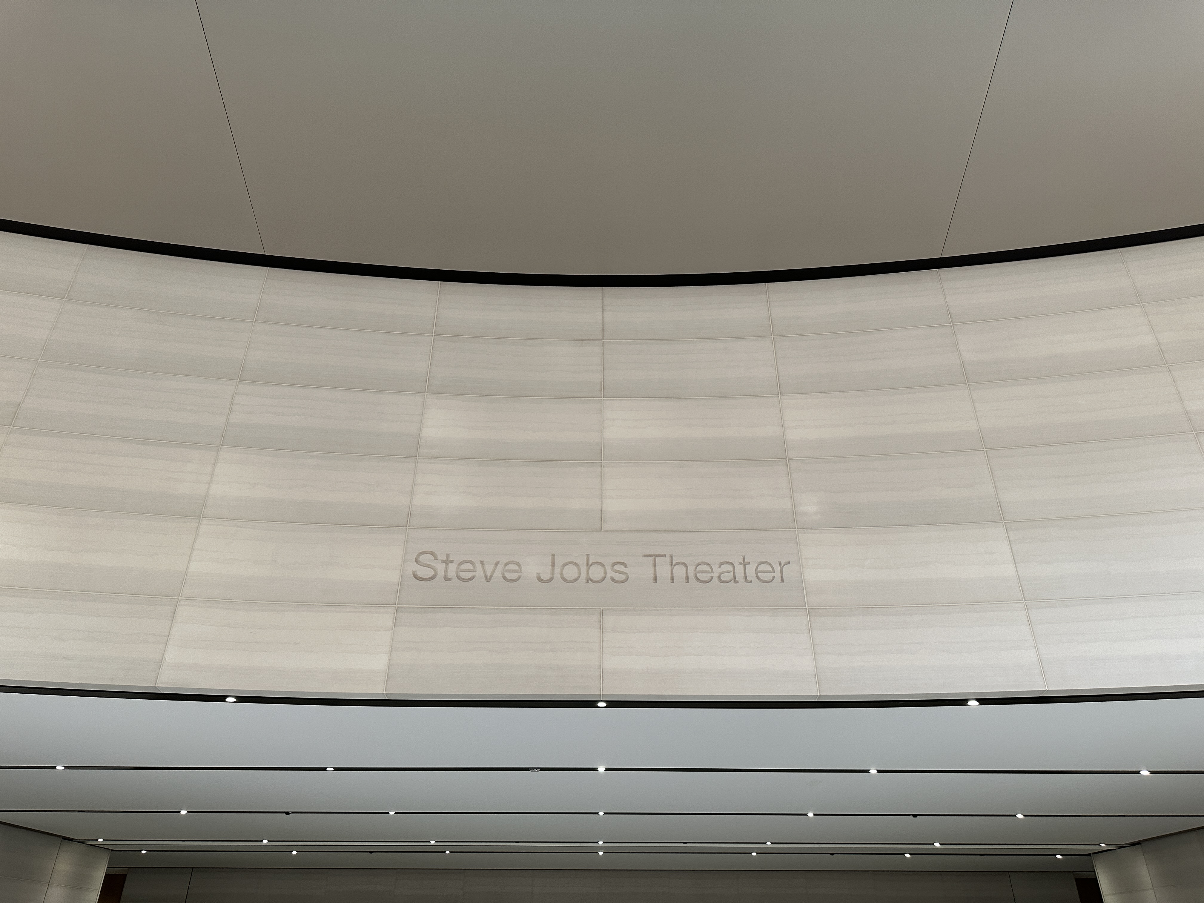 steve jobs theater sign