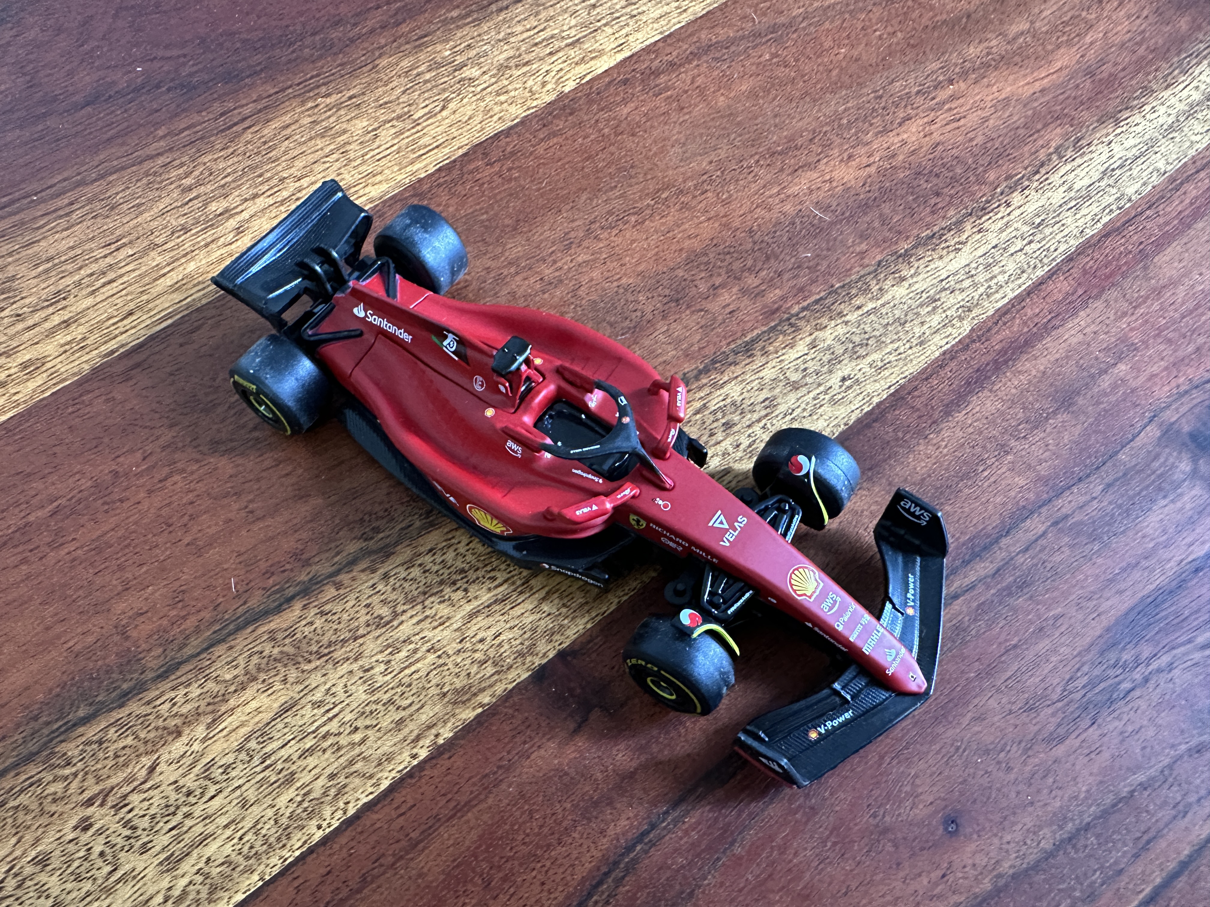 top view model ferrari car
