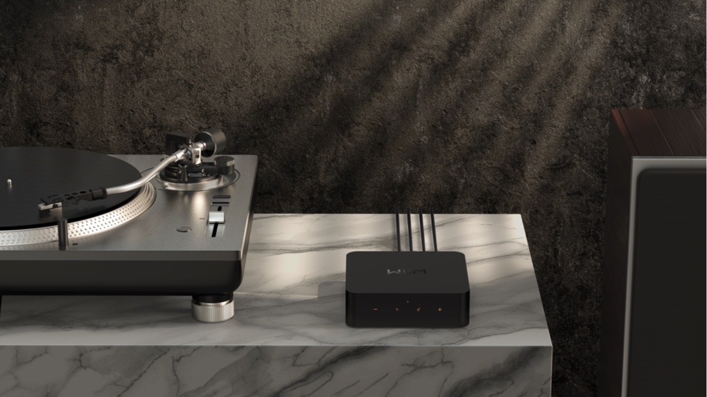 turntable with audio equipment