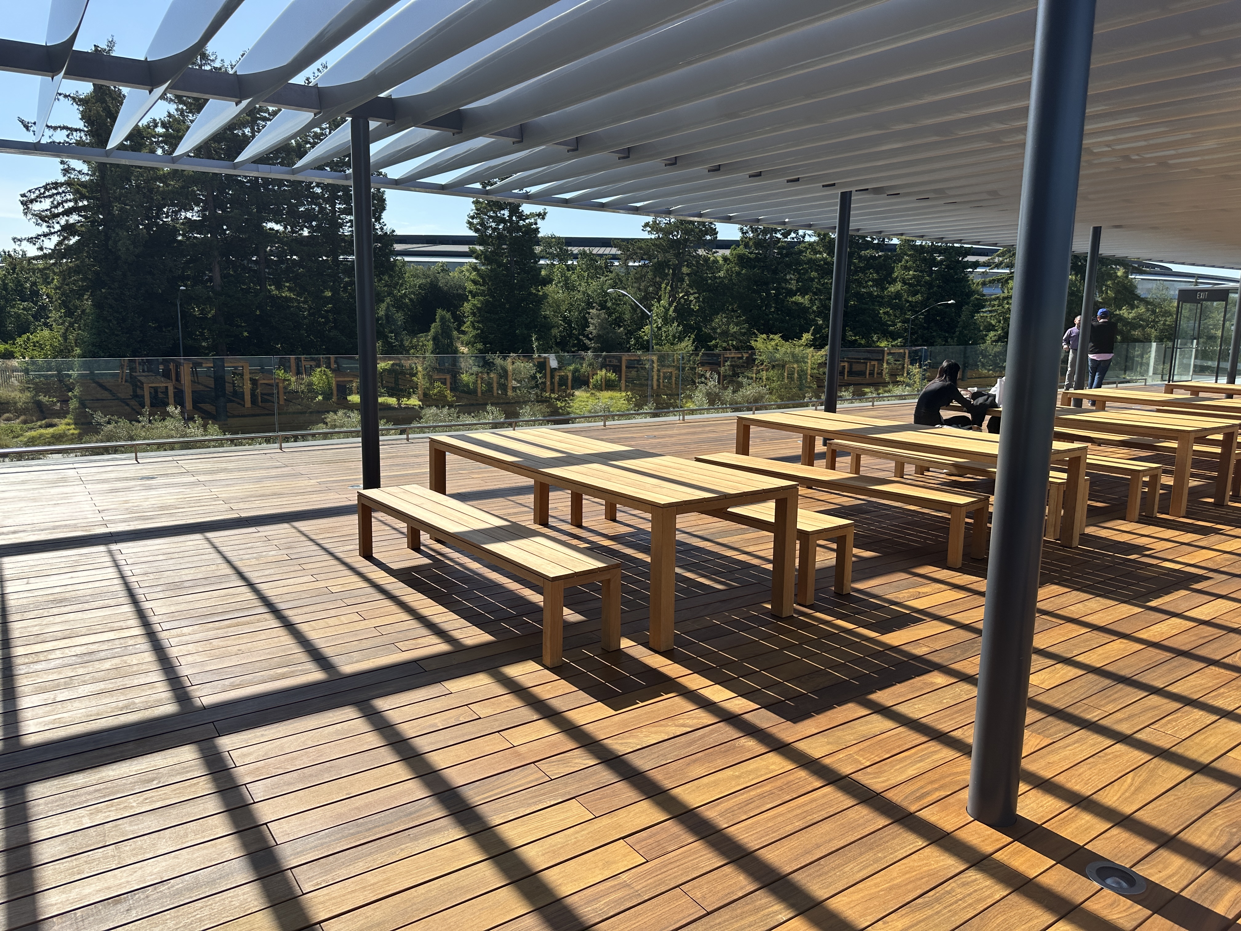 wooden deck with pergola