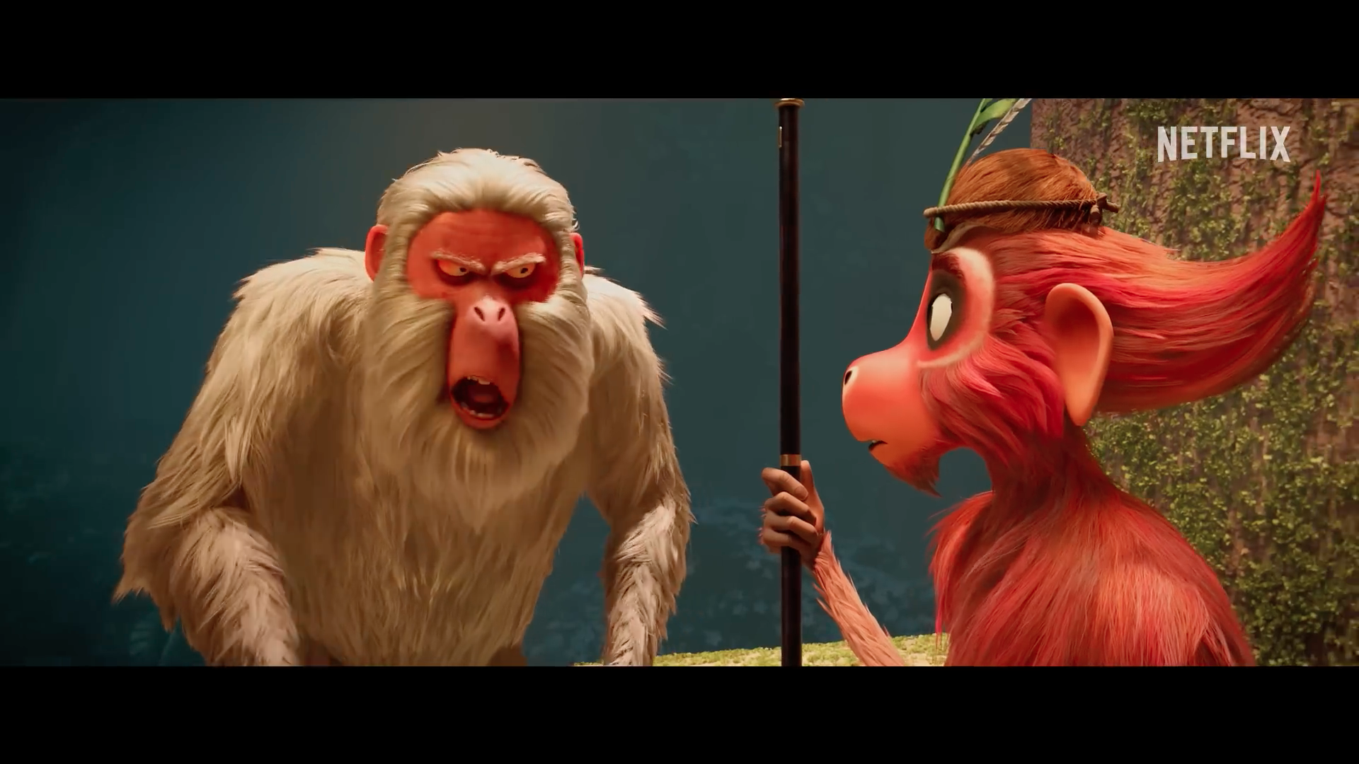 animated monkeys netflix scene