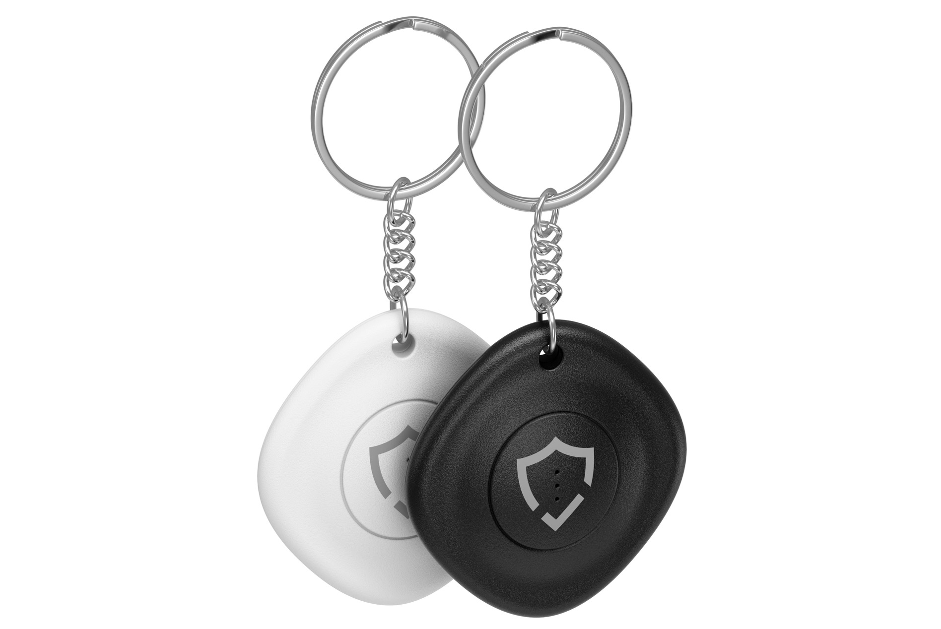black white keychain set