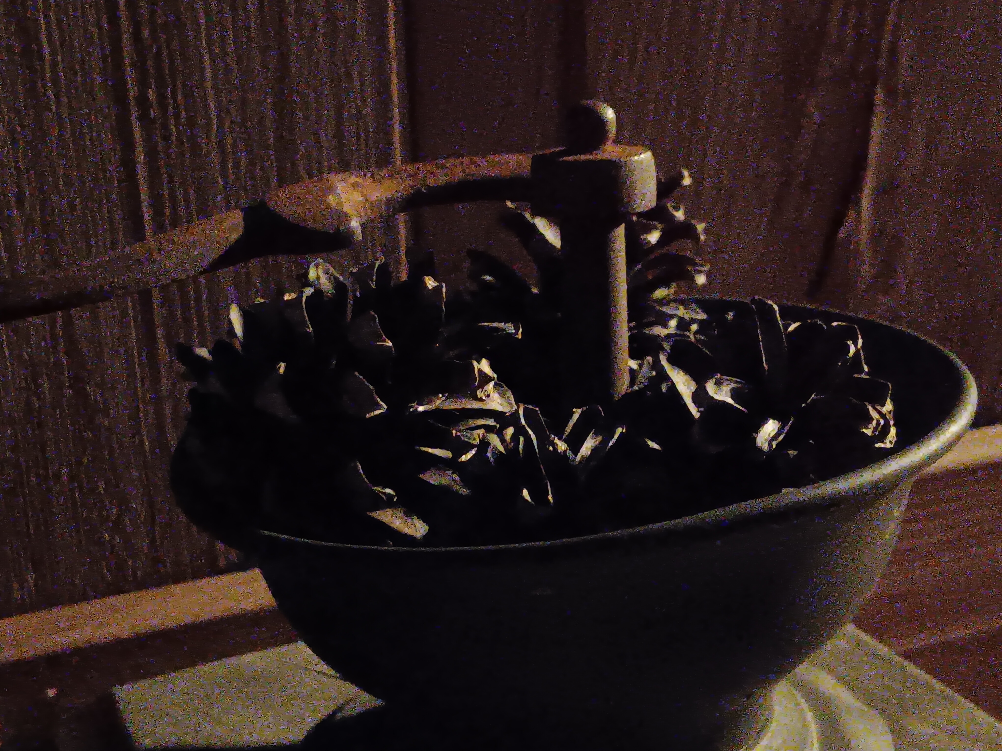 close up coffee grinder