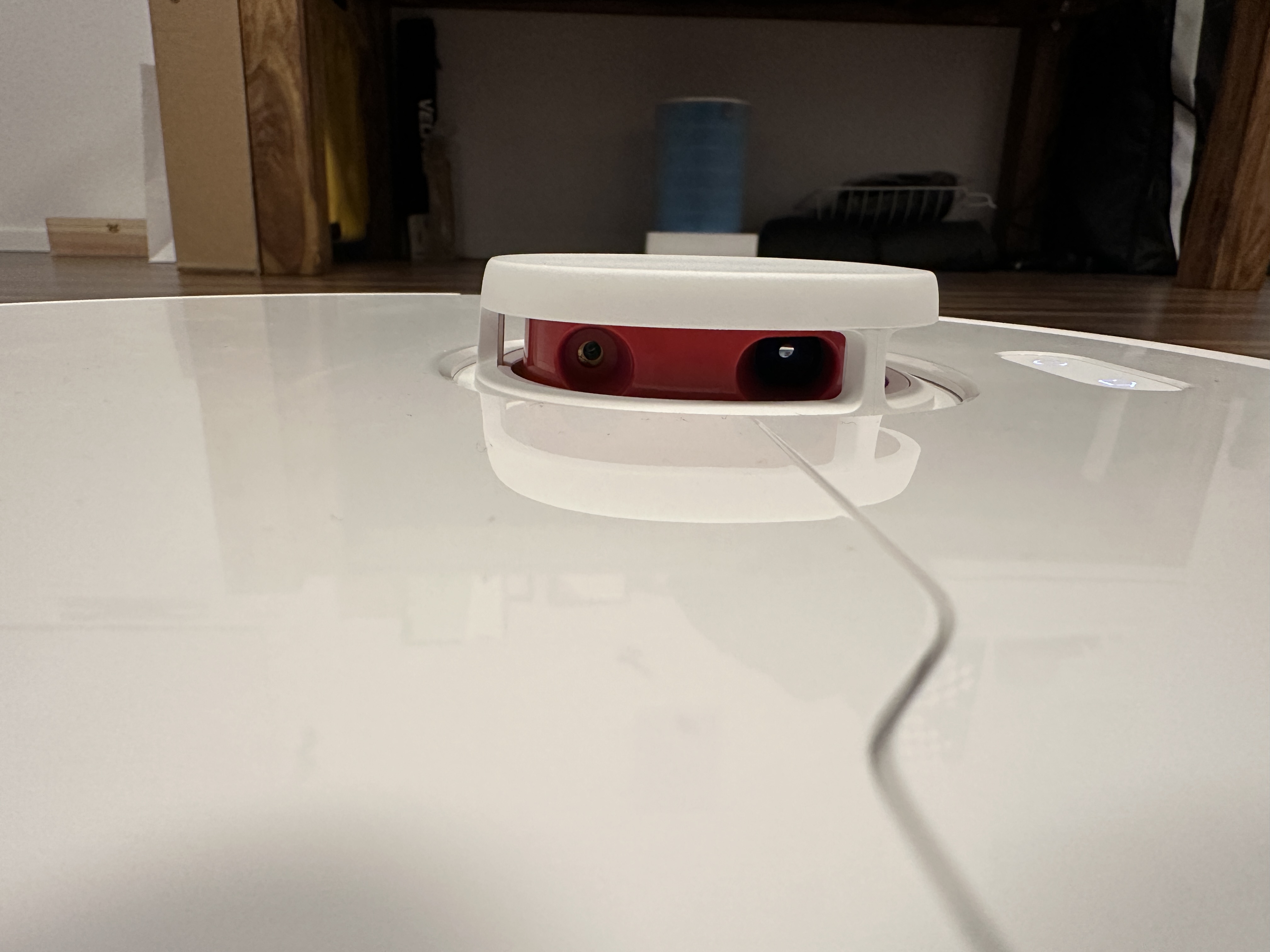 close up robot vacuum sensors