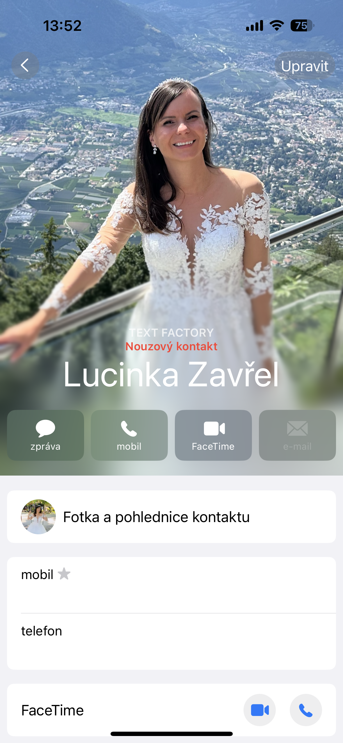 contact profile view