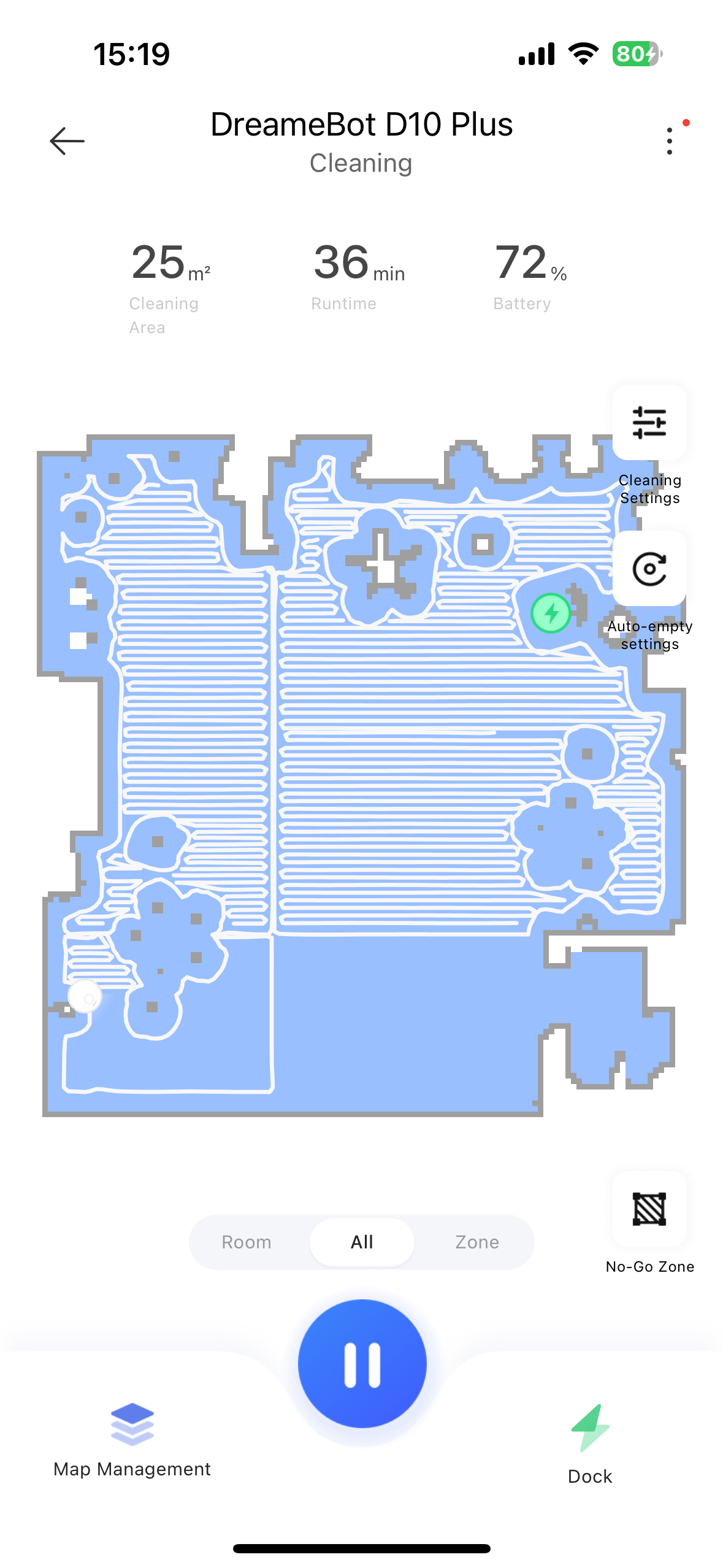 dreamebot cleaning map