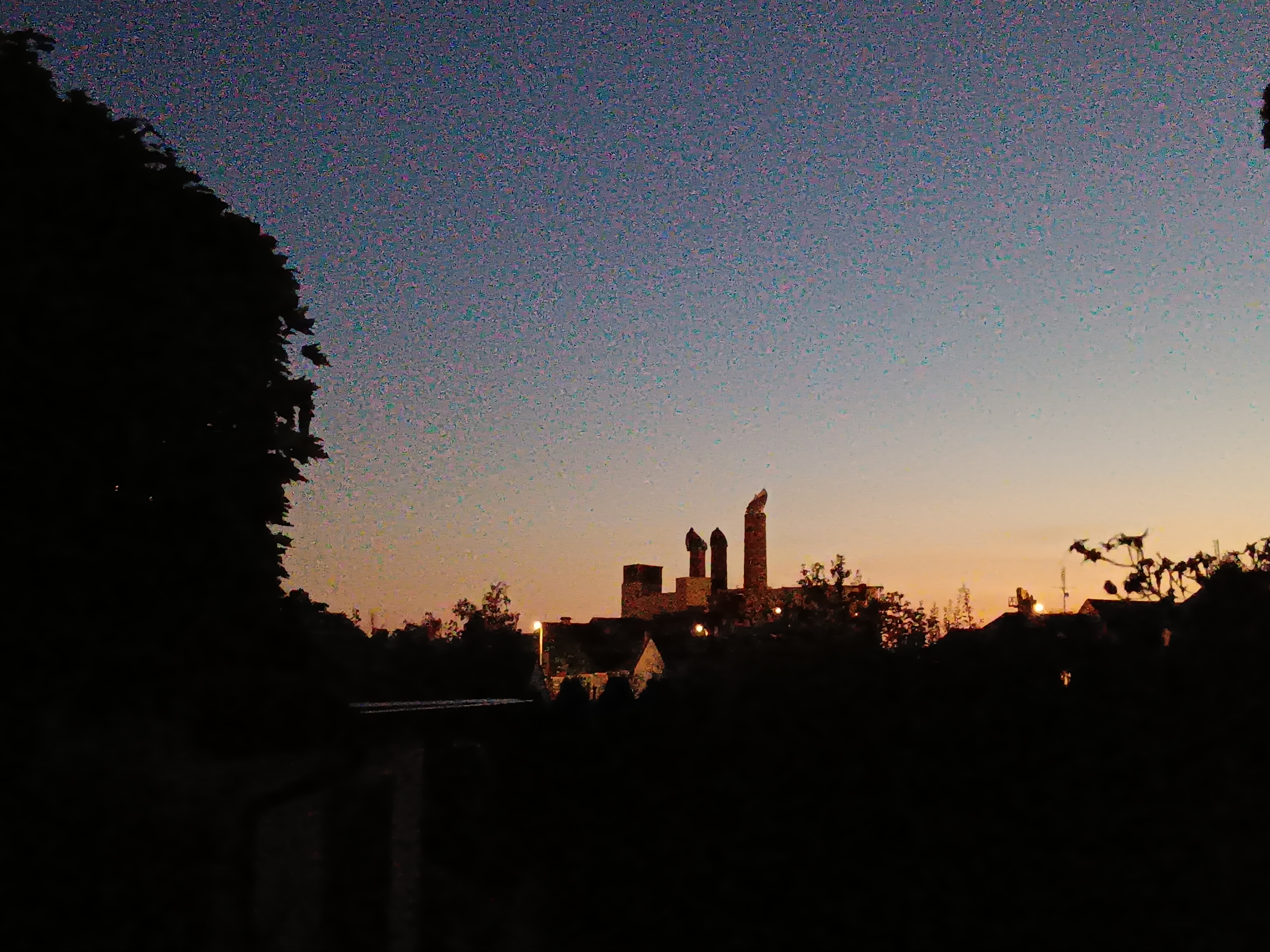 evening skyline view