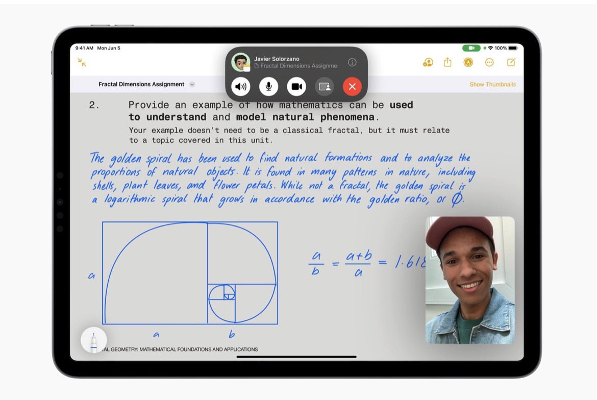 ipad math assignment