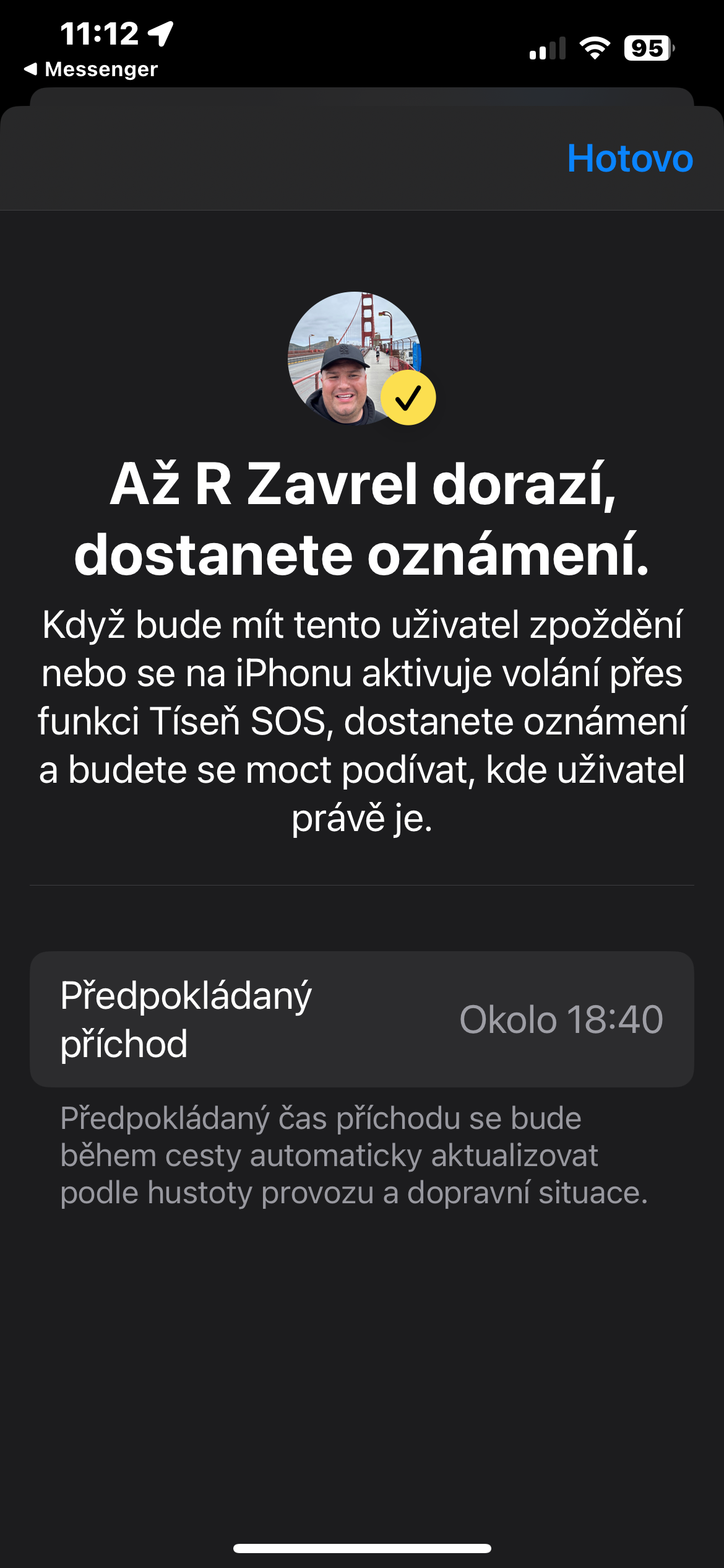 notification screen arrival