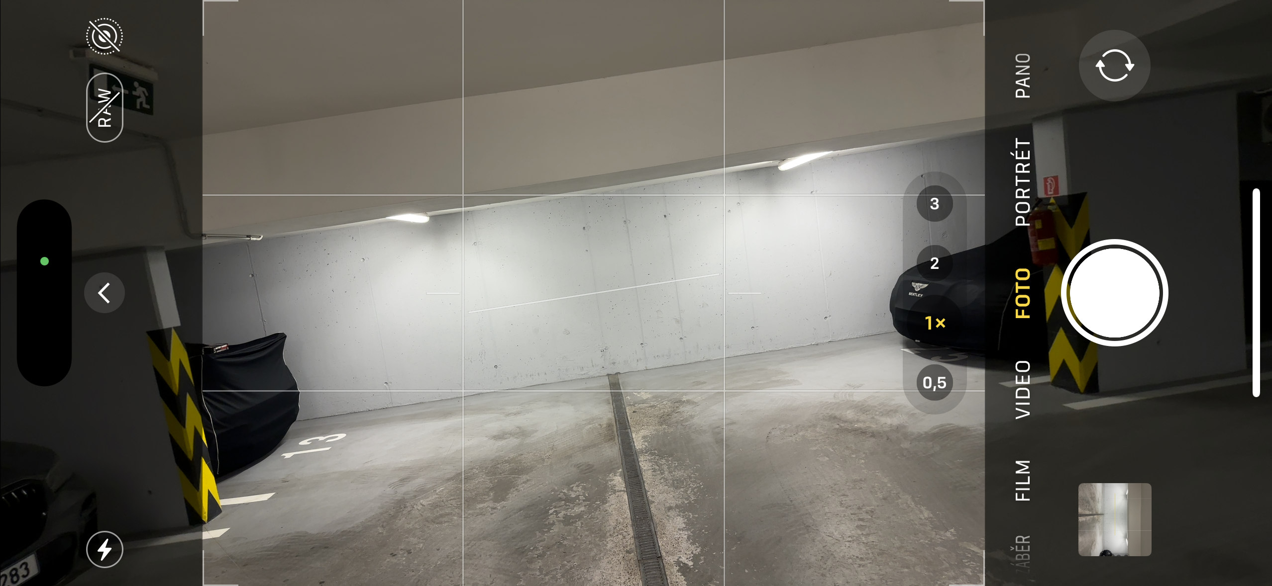 parking garage camera view