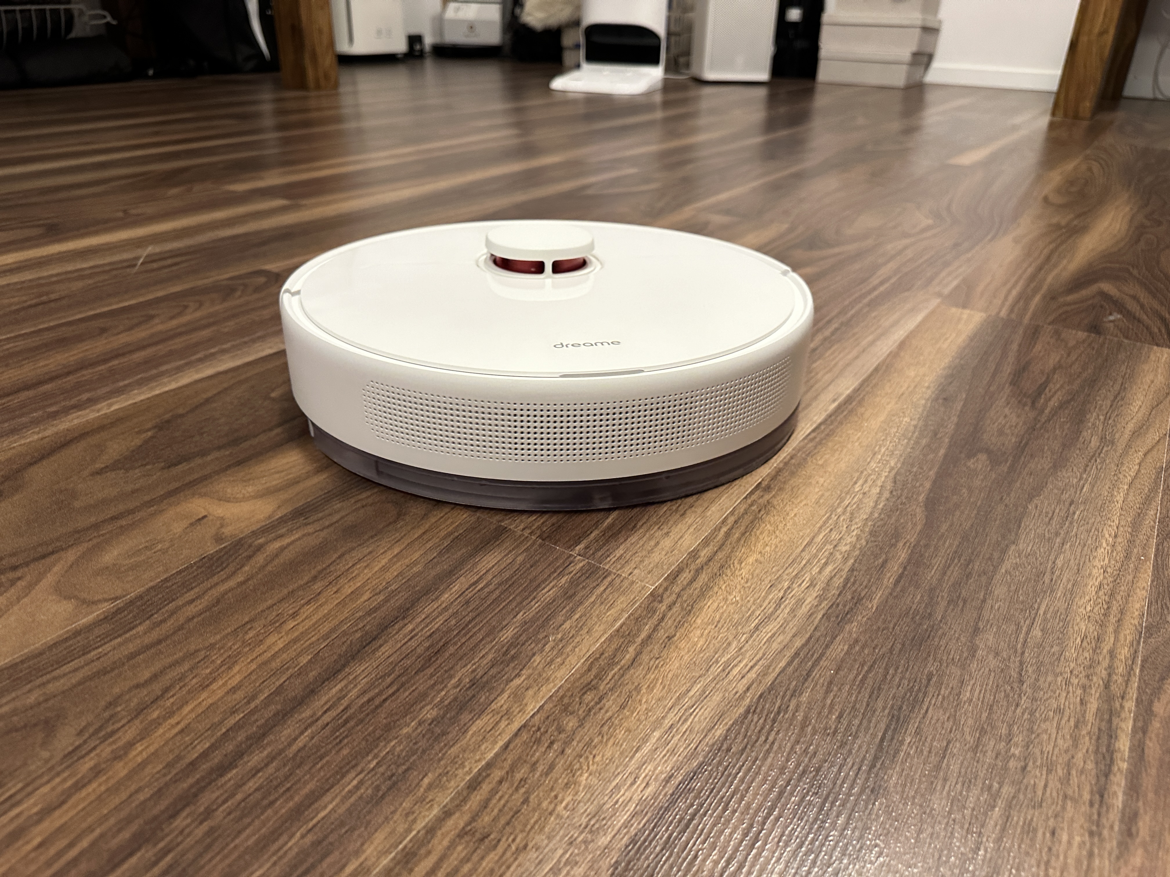 robot vacuum cleaning floor