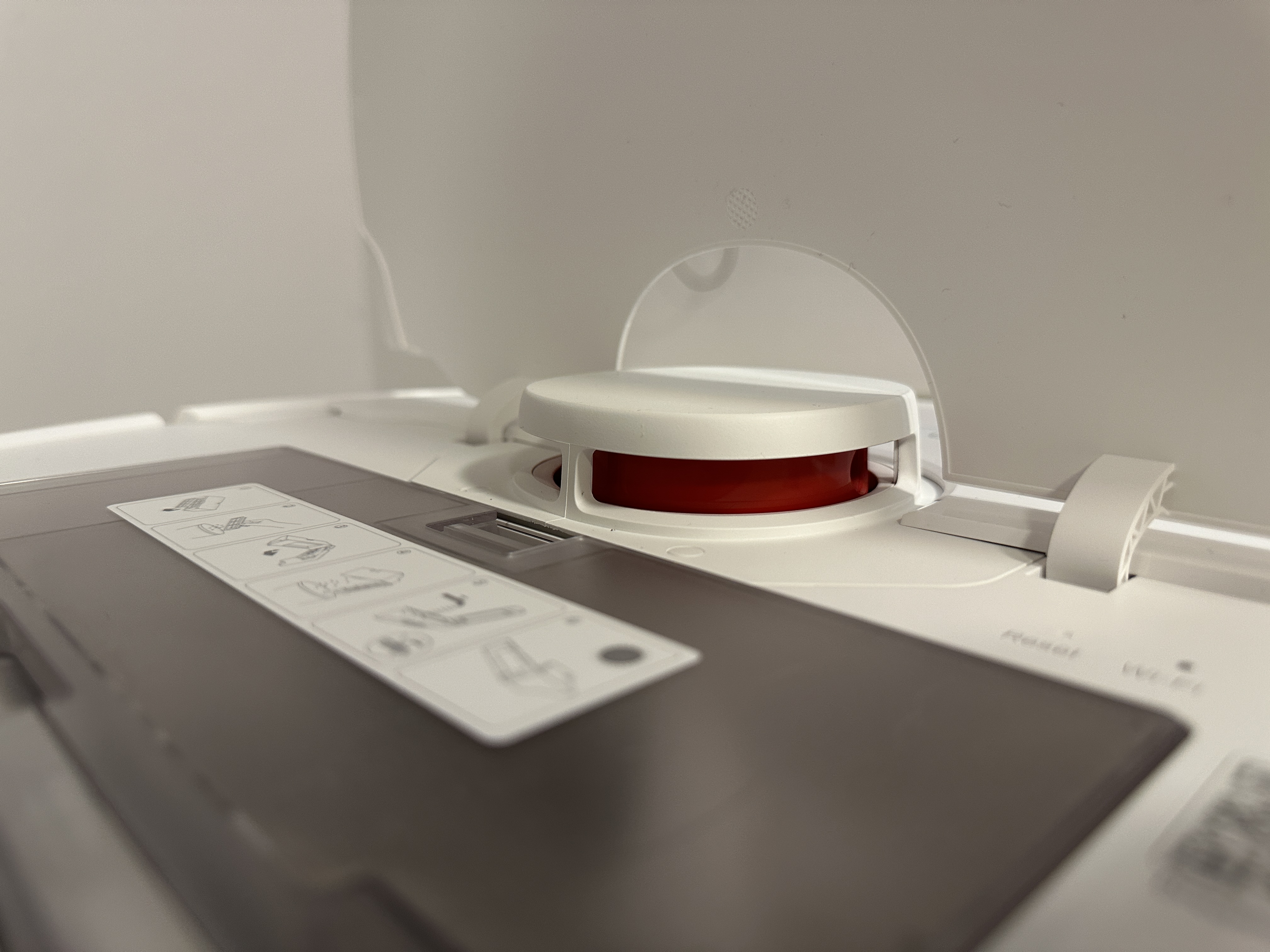 robot vacuum lidar close up