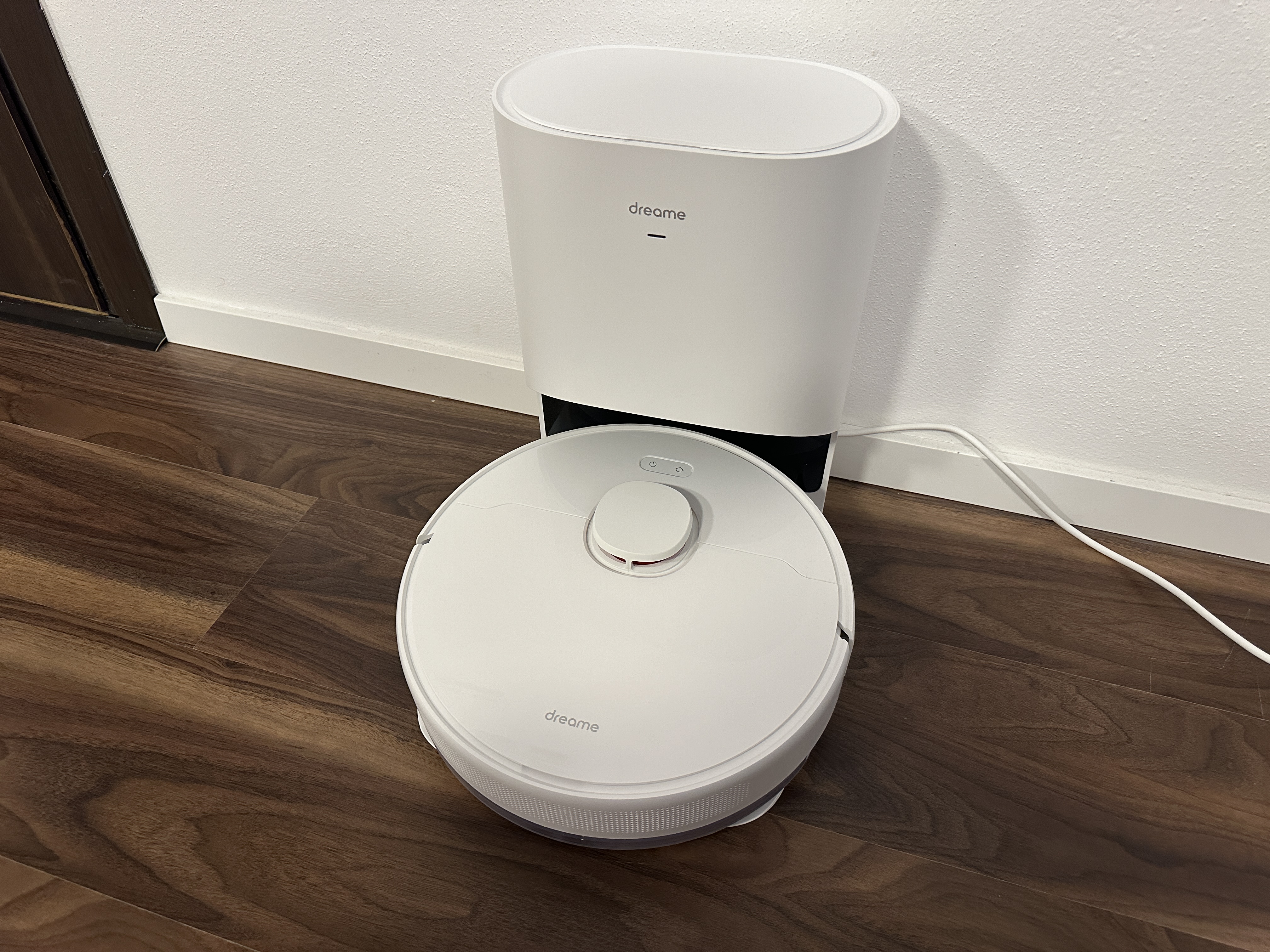 robot vacuum on charging dock