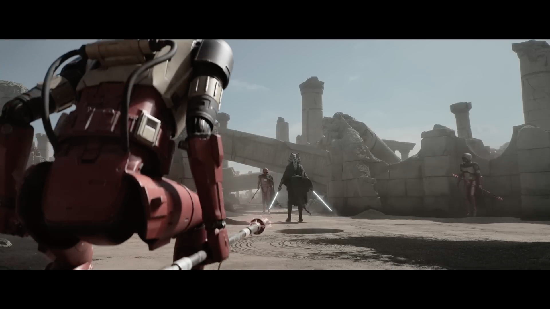 robotic battle scene