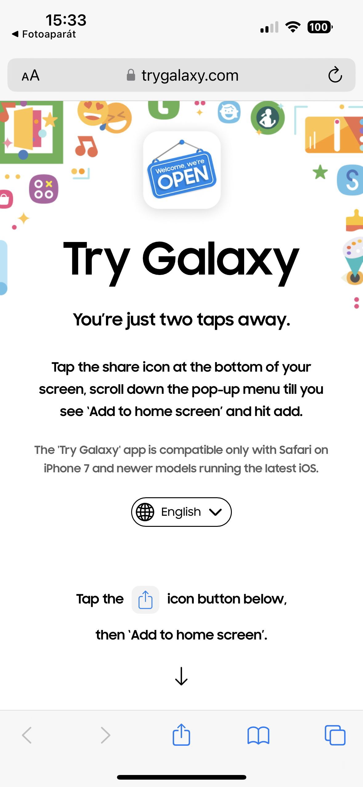 try galaxy instructions