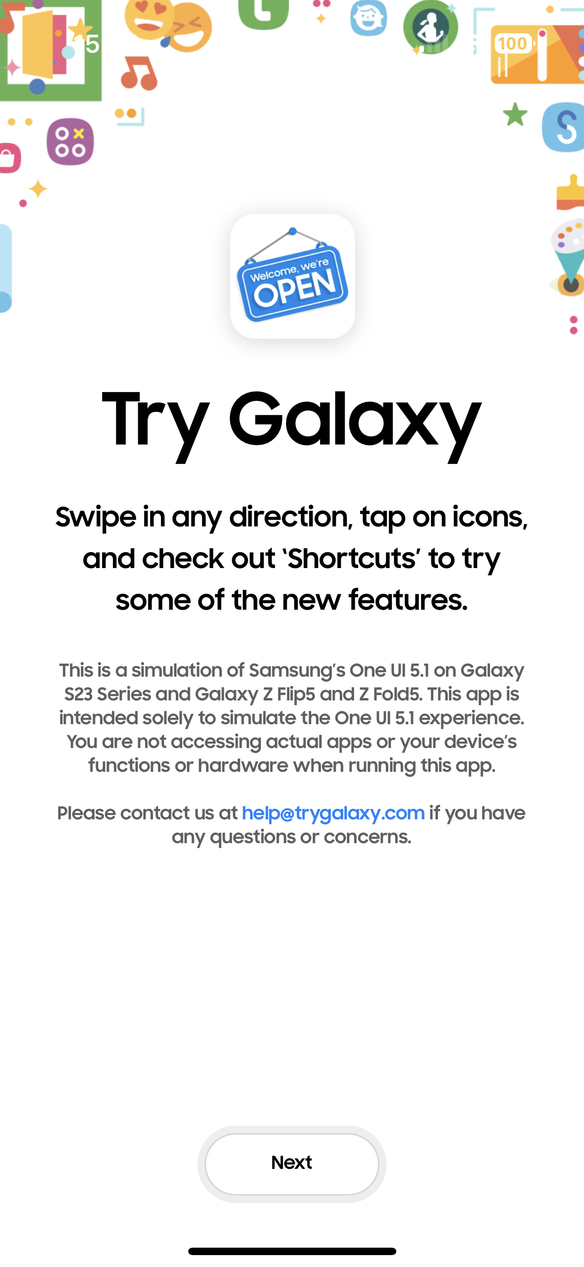 try galaxy simulation info