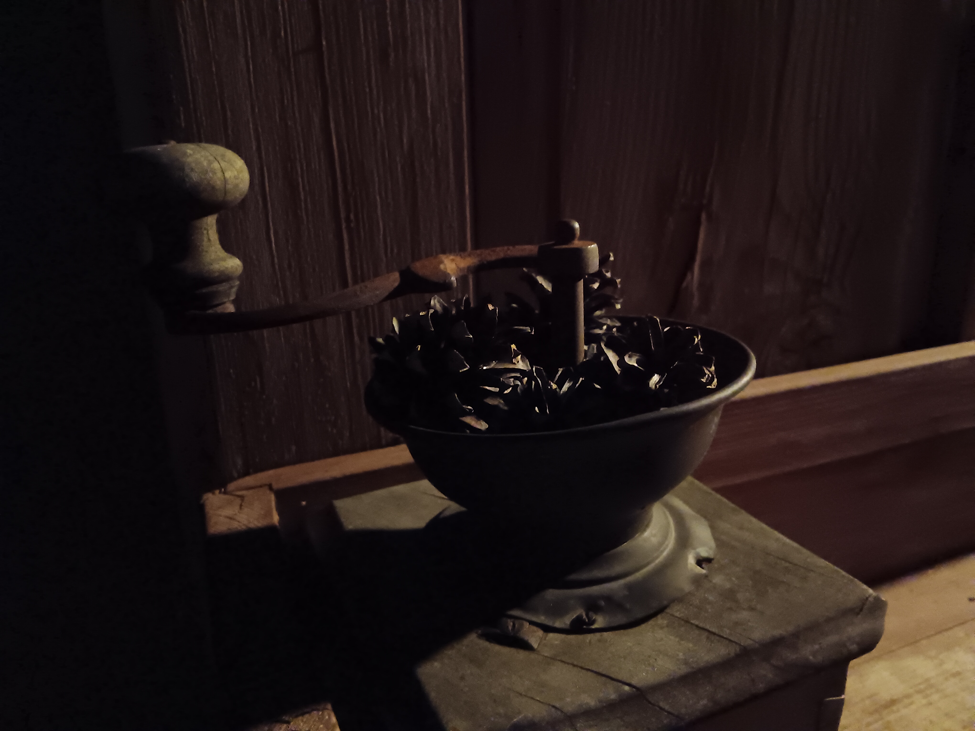 vintage coffee grinder