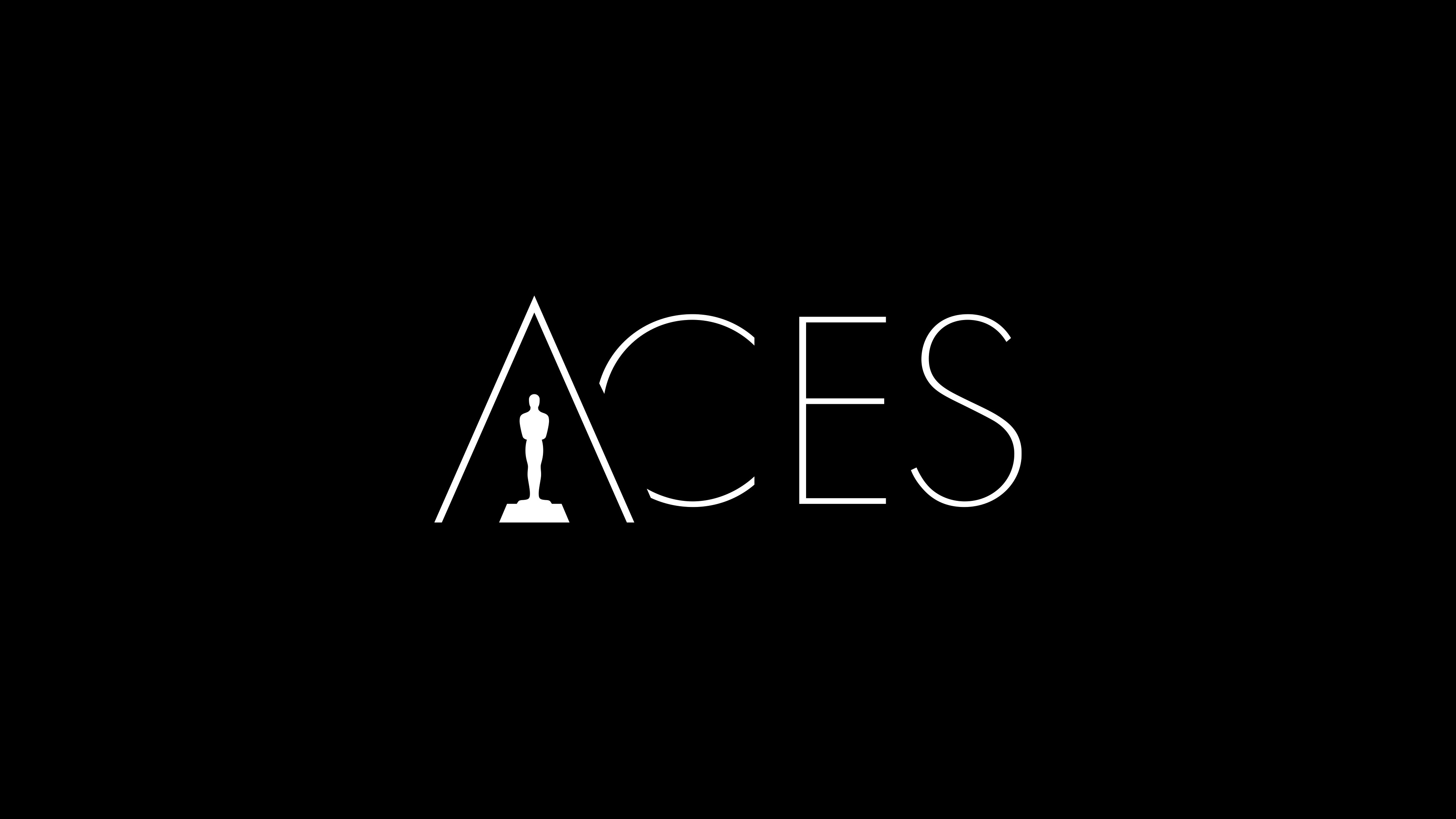 aces logo on black background