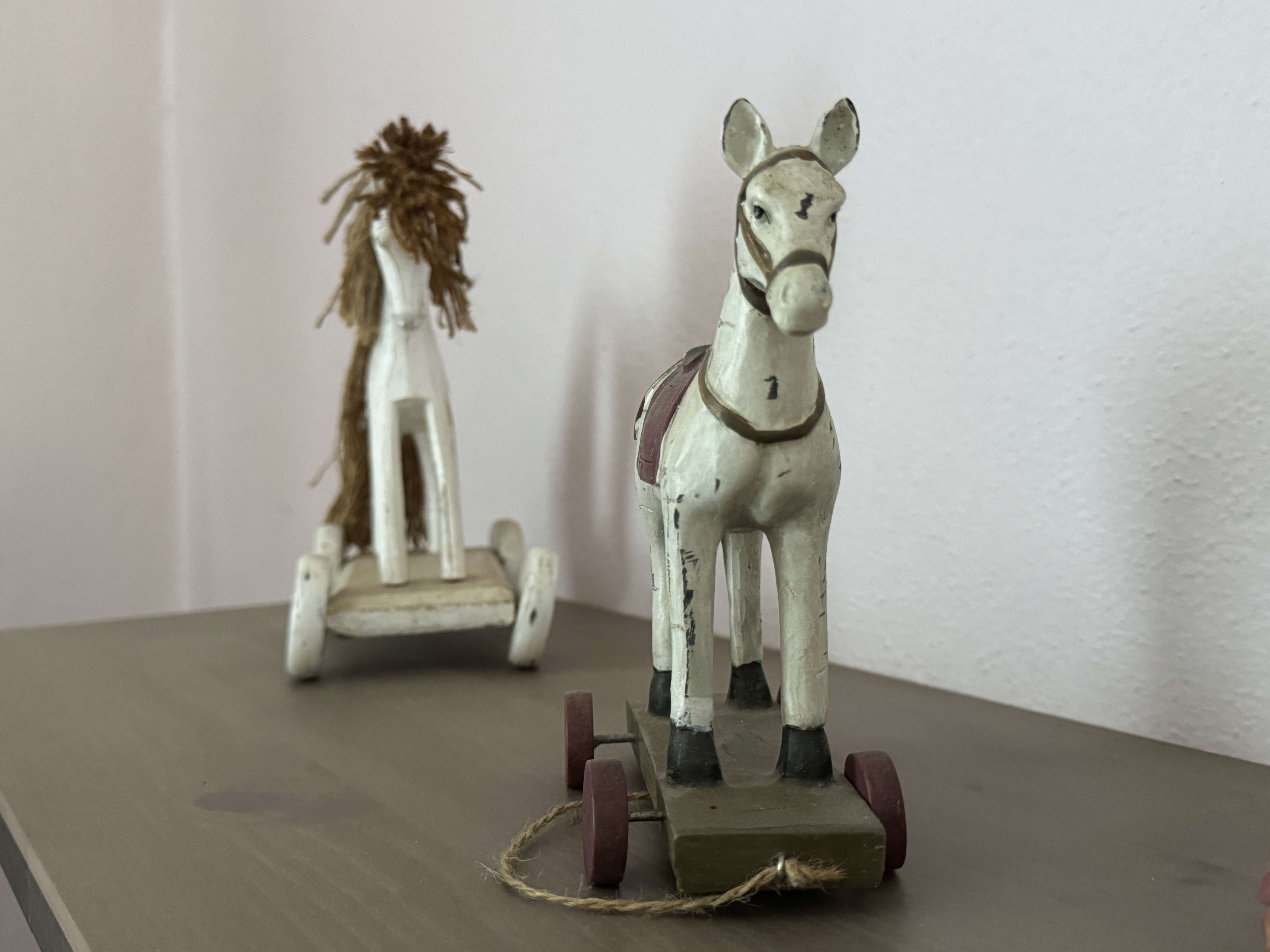 antique wooden horse figurine