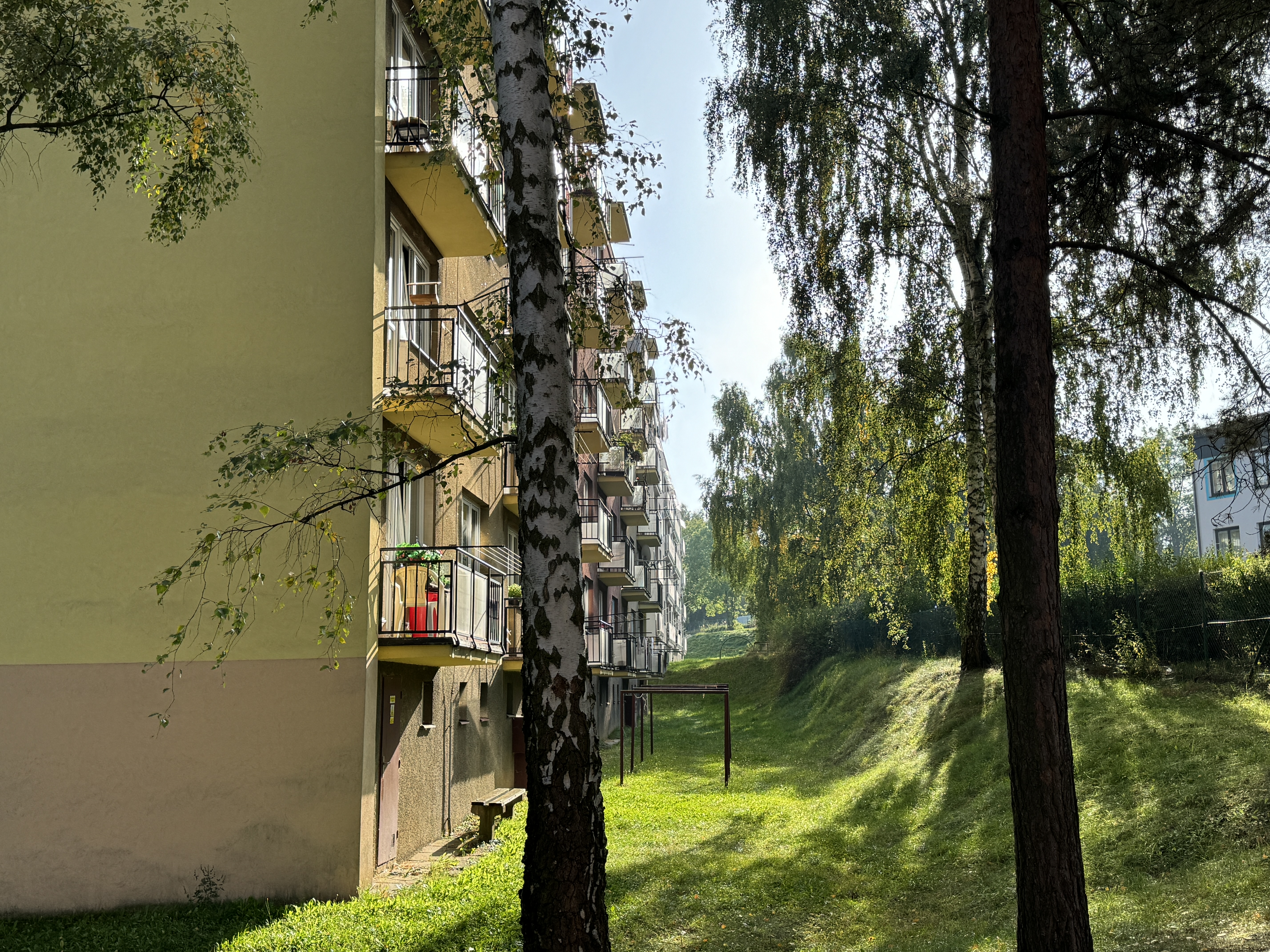 apartment building balconies