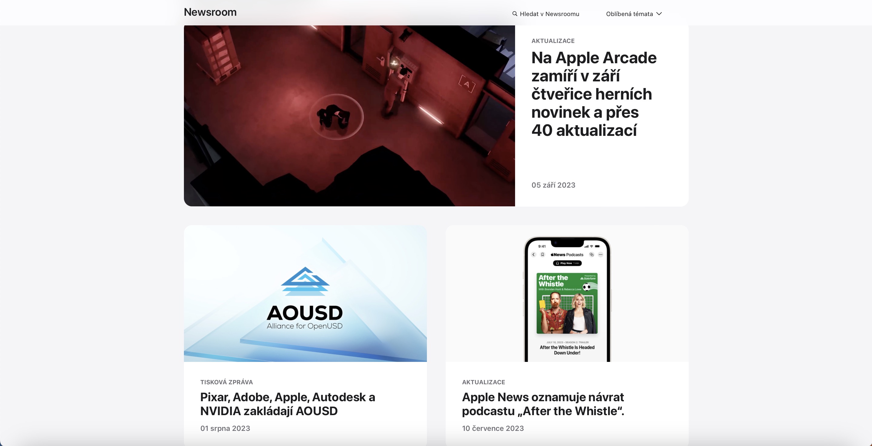 apple newsroom updates