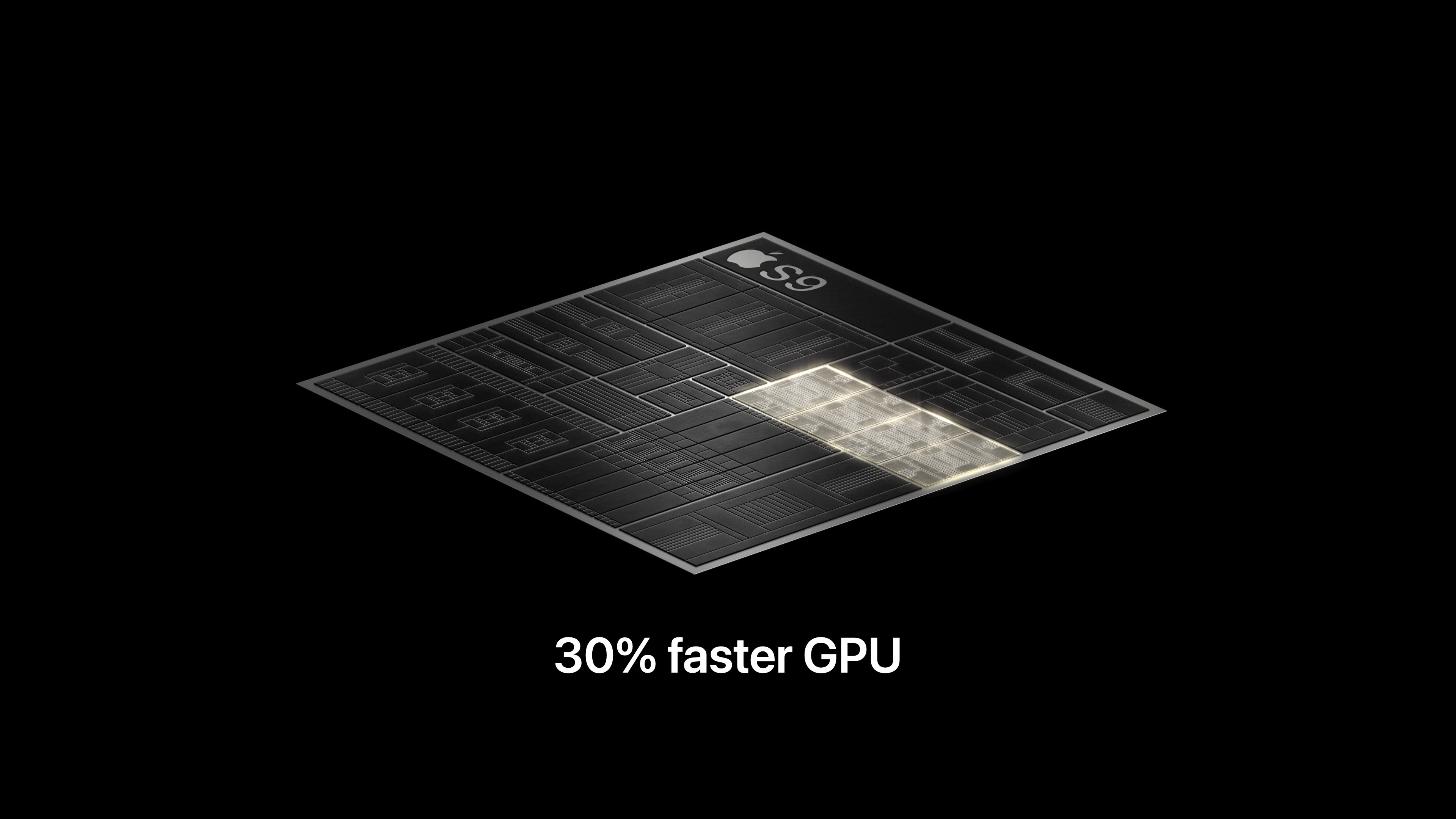 apple s9 chip faster gpu