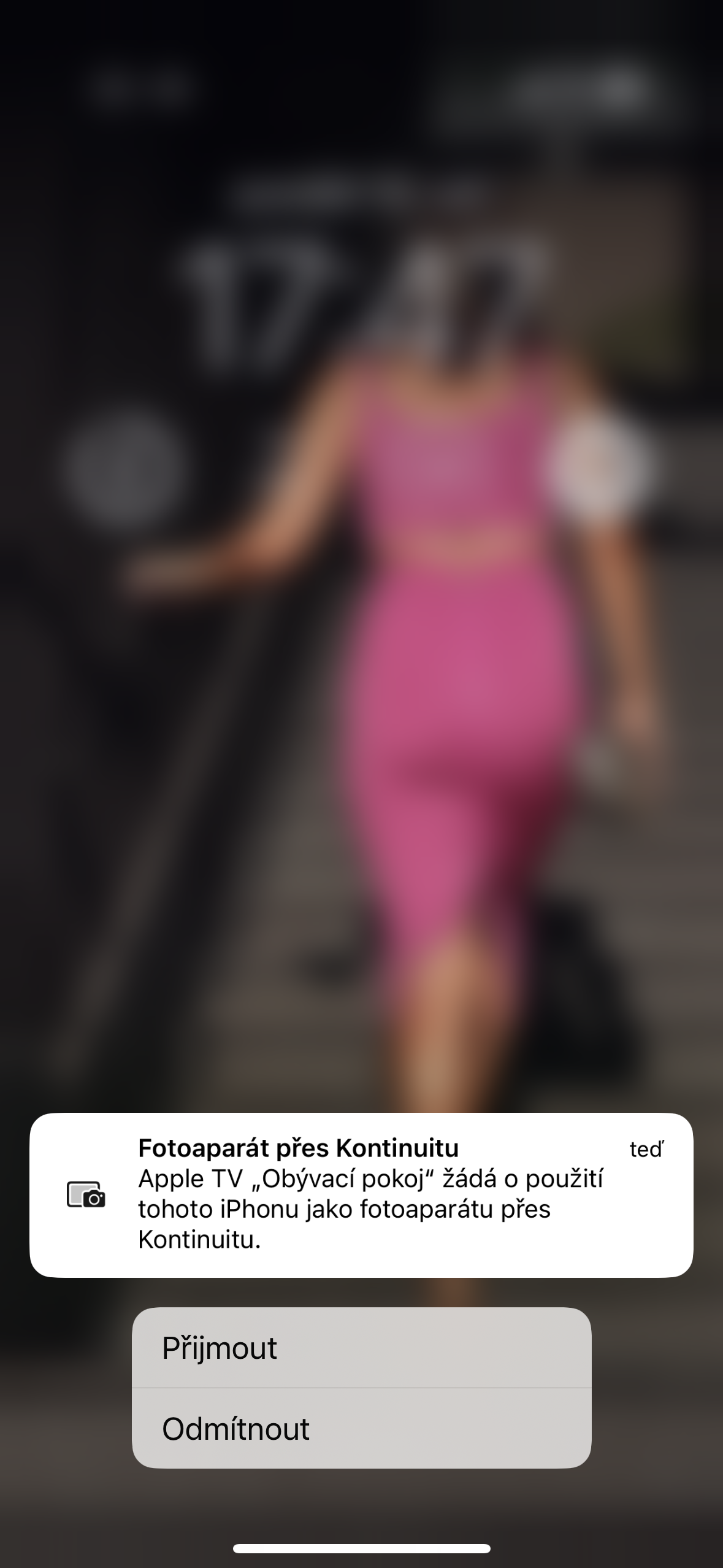 apple tv camera notification