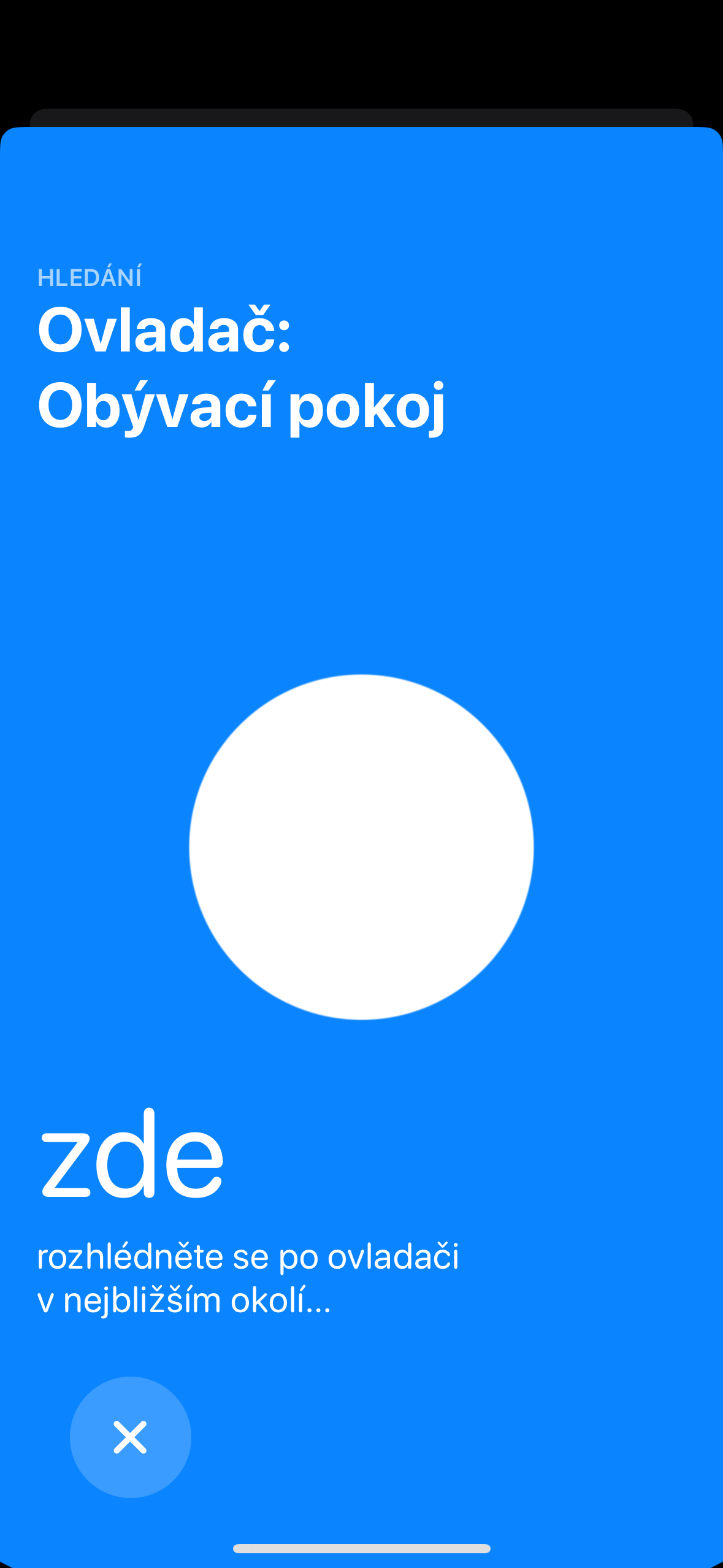 apple tv remote search blue