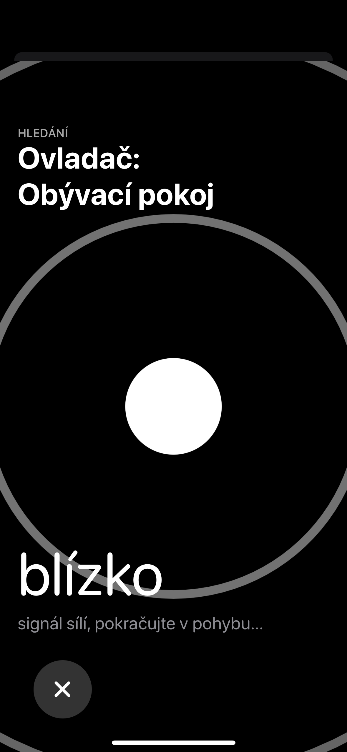 apple tv remote search signal