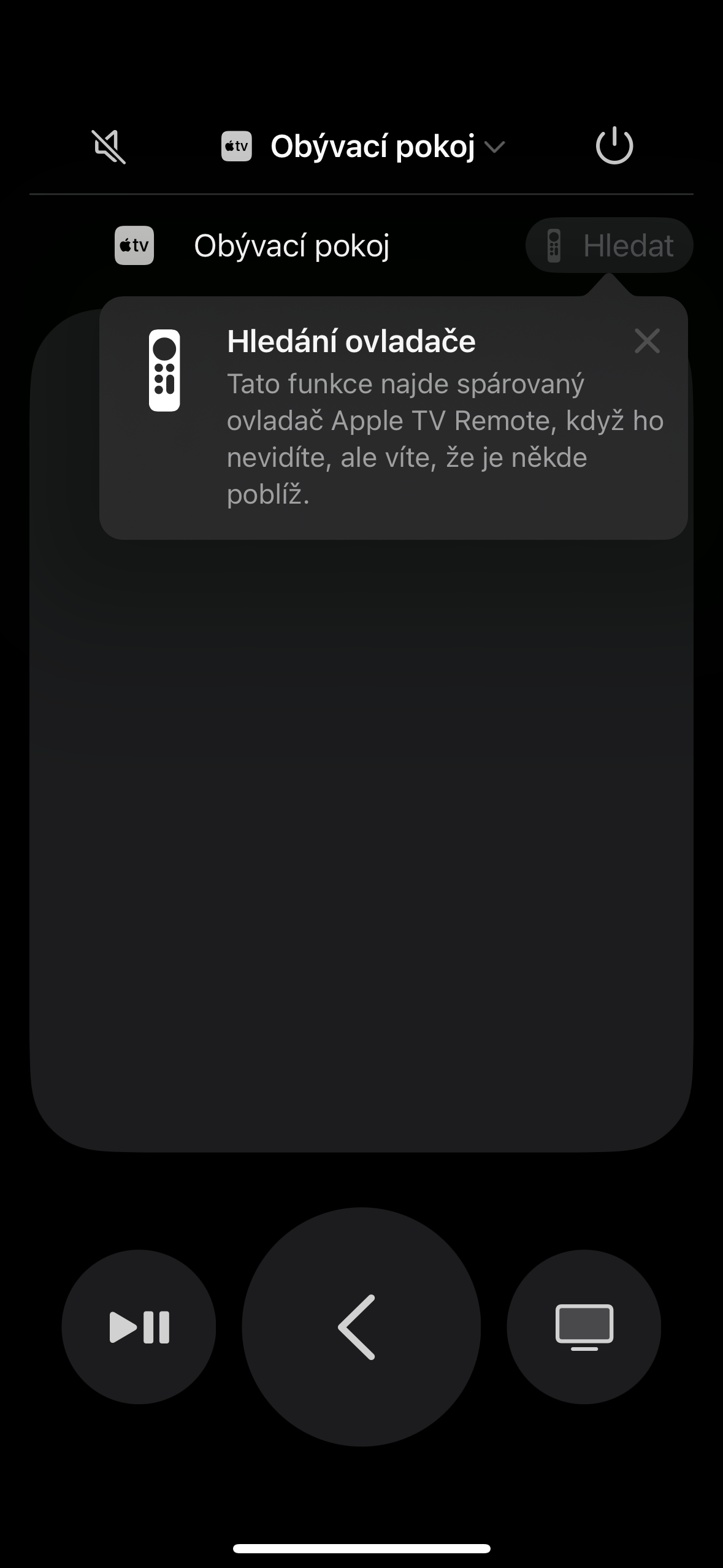 apple tv remote search