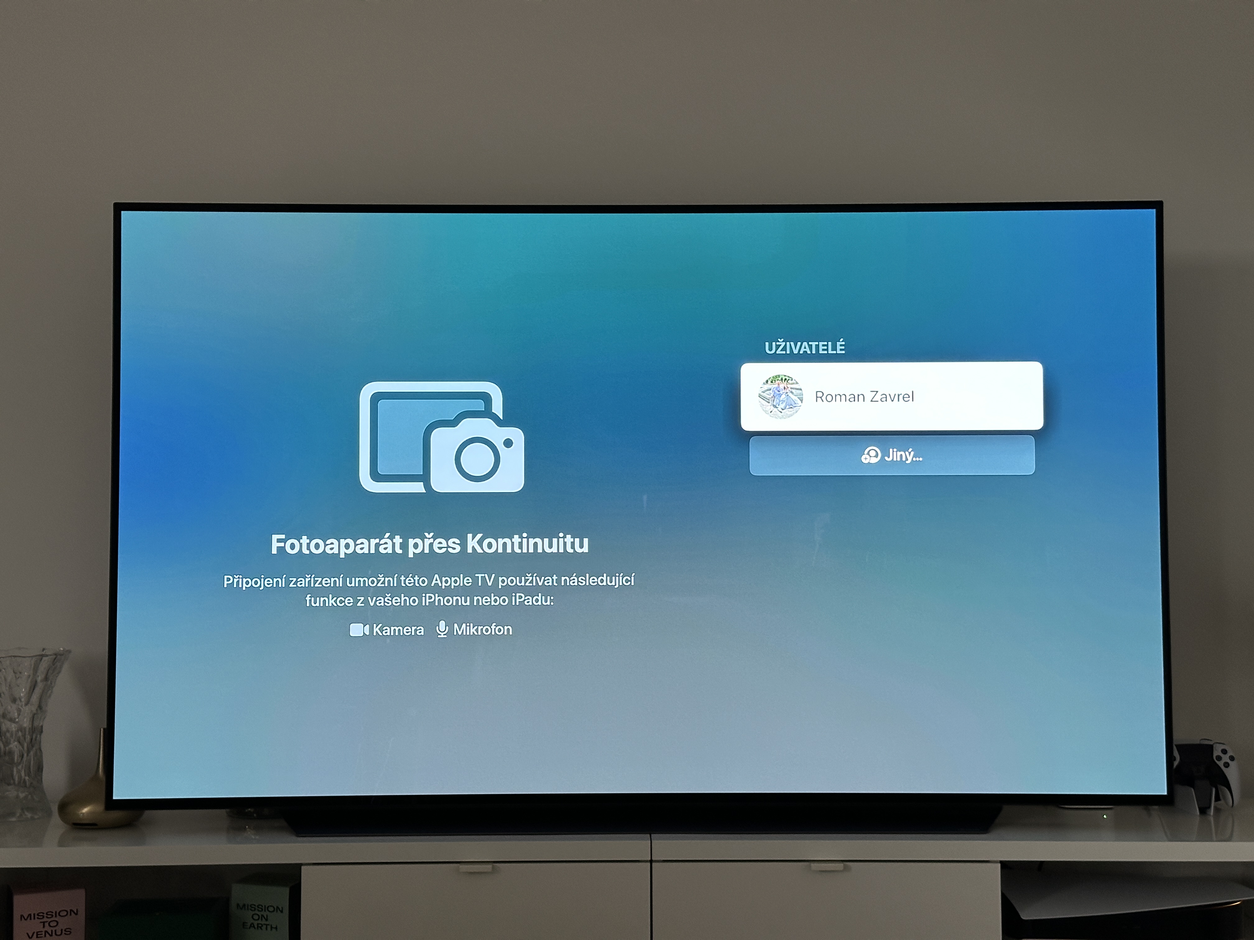 apple tv user selection