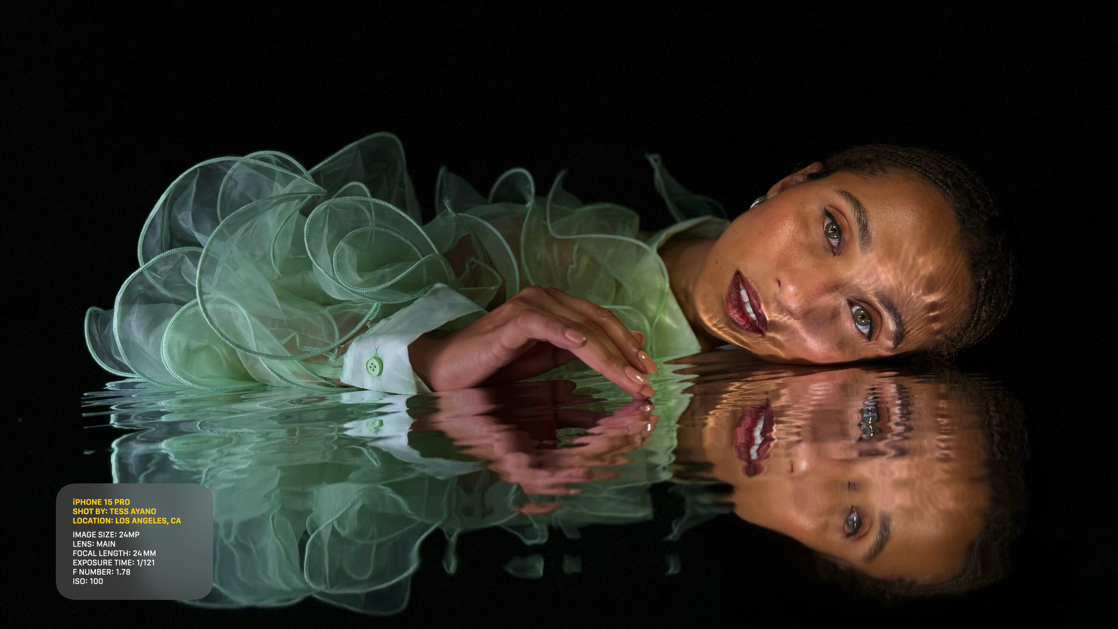 artistic portrait reflection