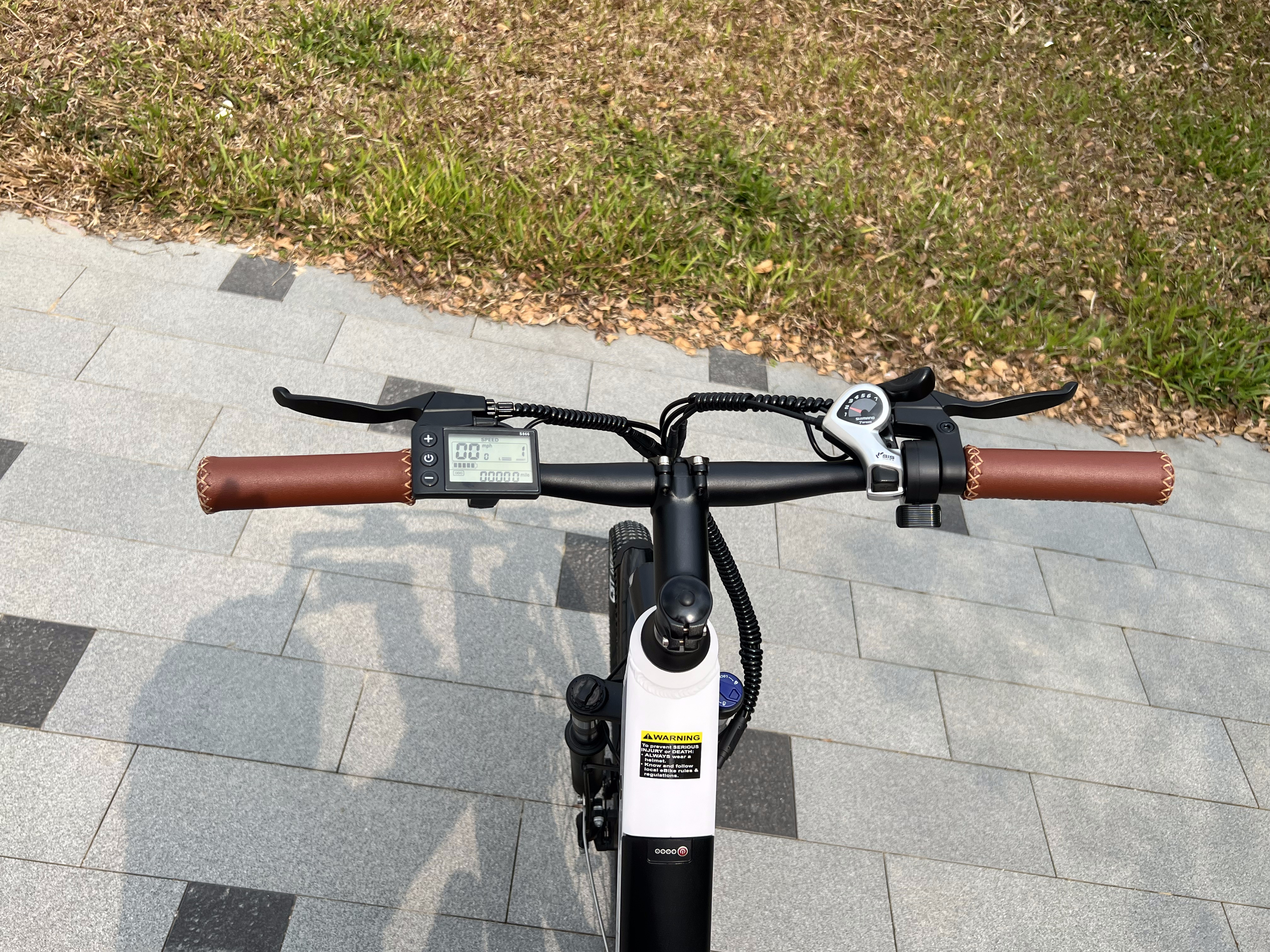 bike handlebars top view