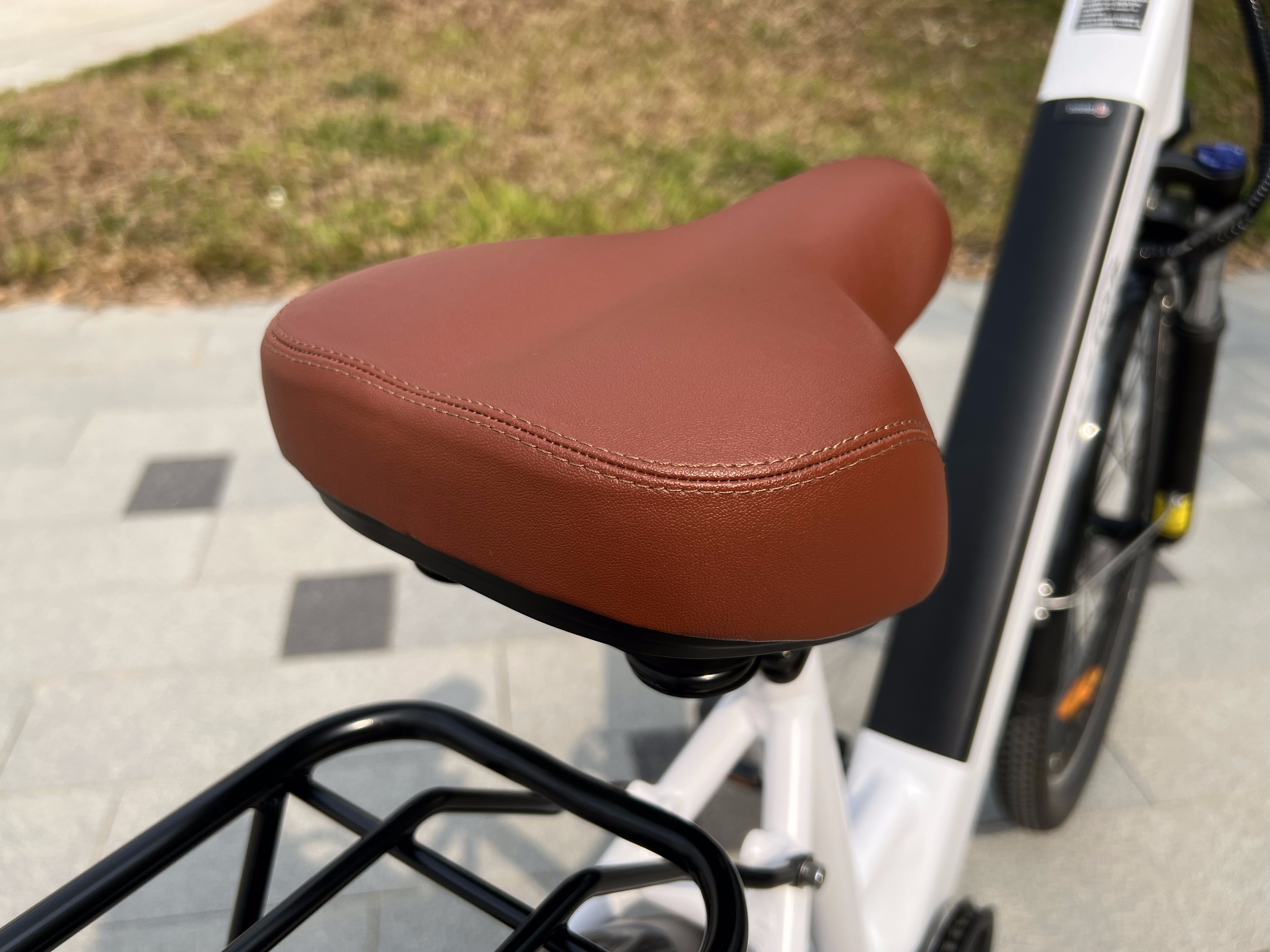 bike seat closeup